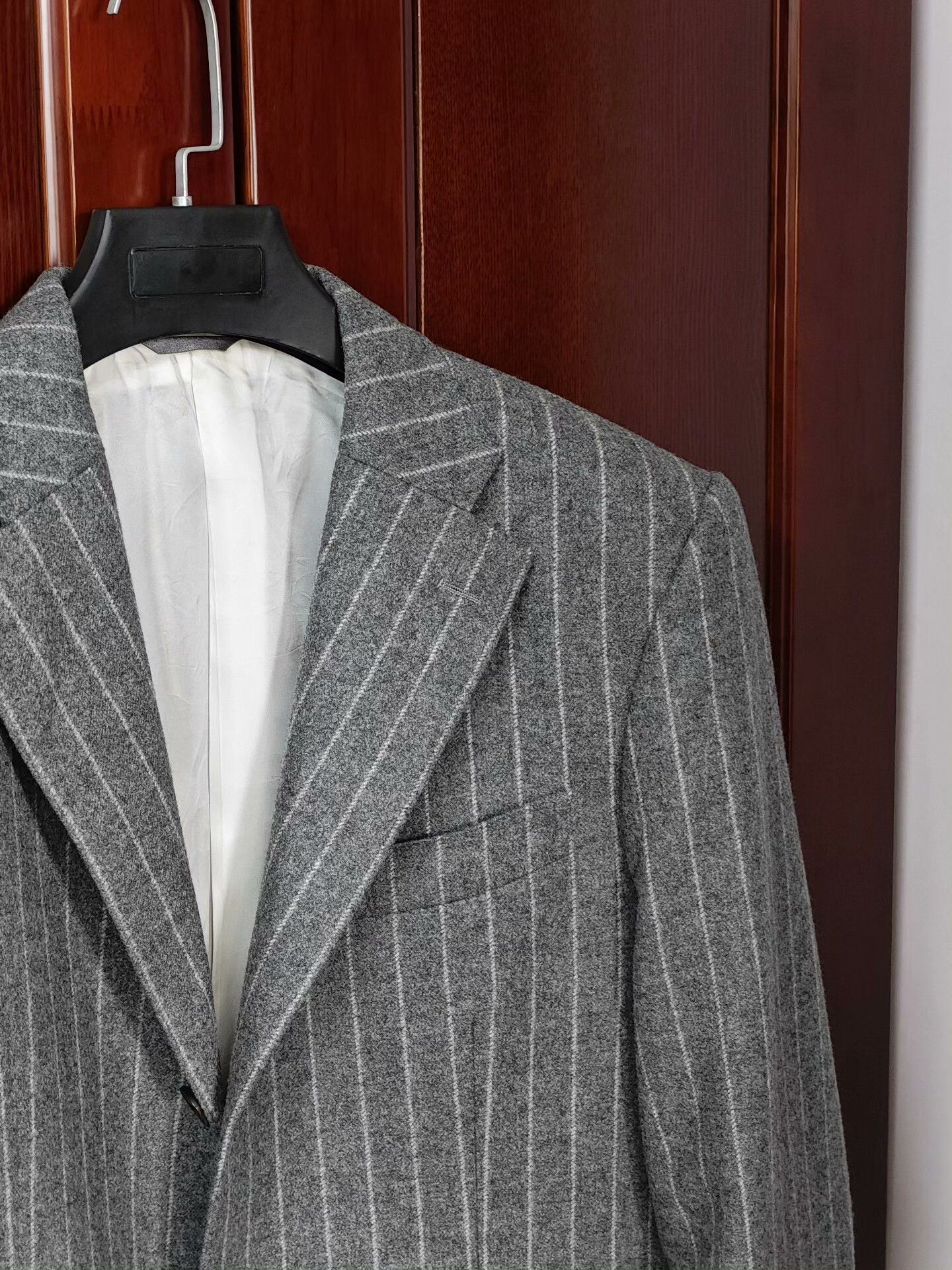 Harrington Custom Harrisons Flannel Suit Jacket Size US L / EU 52-54 / 3 - 2 Thumbnail