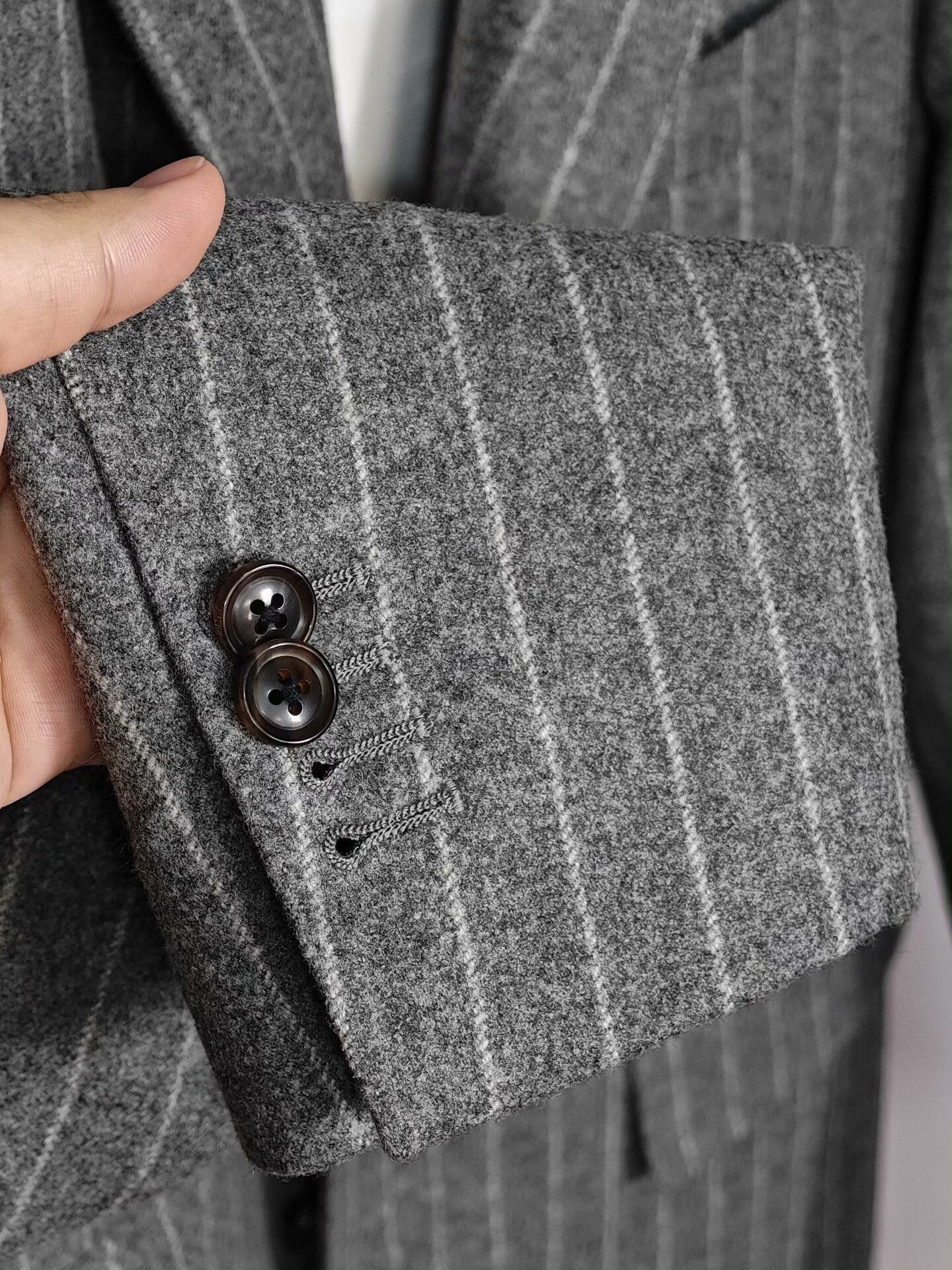 Harrington Custom Harrisons Flannel Suit Jacket Size US L / EU 52-54 / 3 - 4 Thumbnail