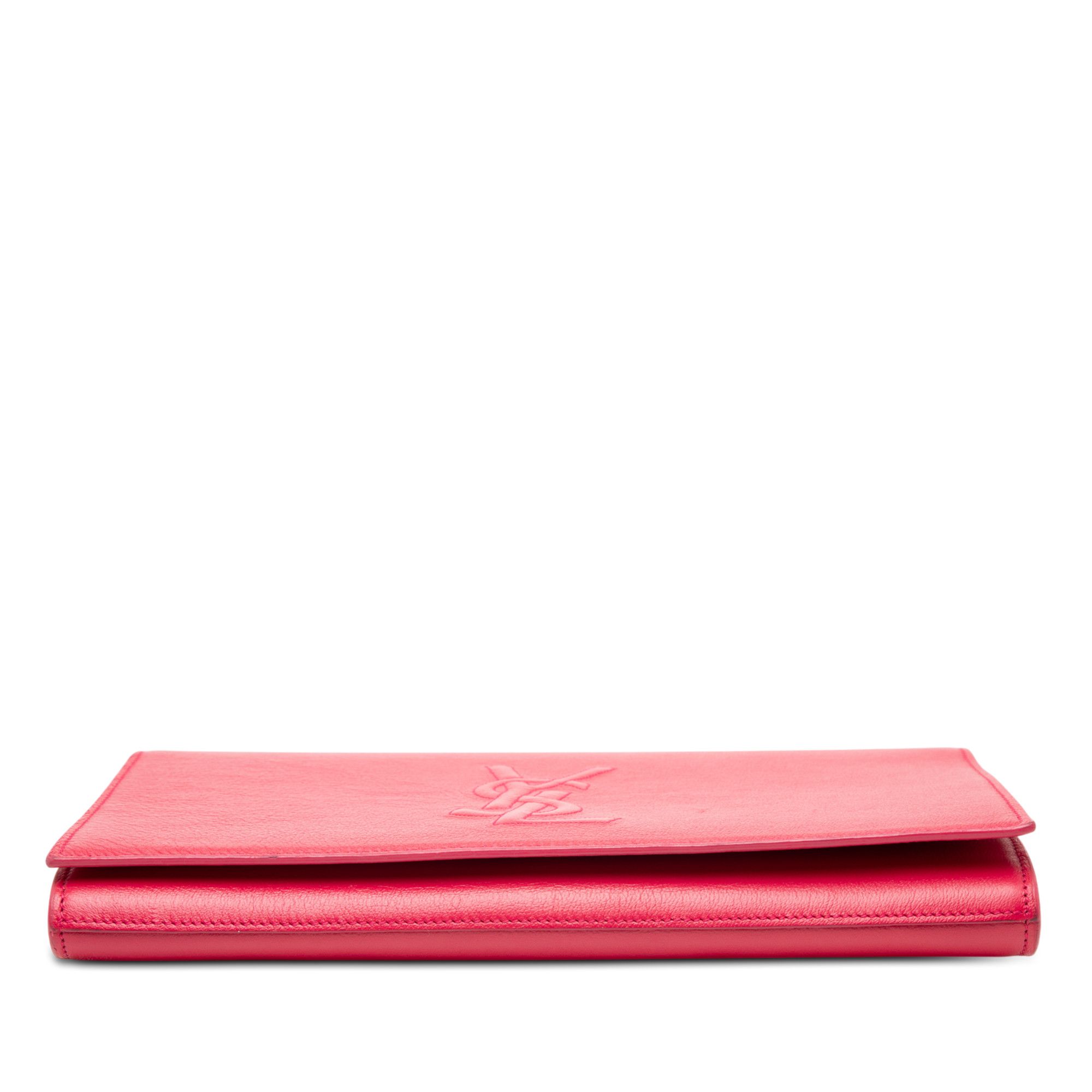Yves Saint Laurent Yves Saint Laurent Large Leather Belle De Jour Clutch Size ONE SIZE - 3 Thumbnail