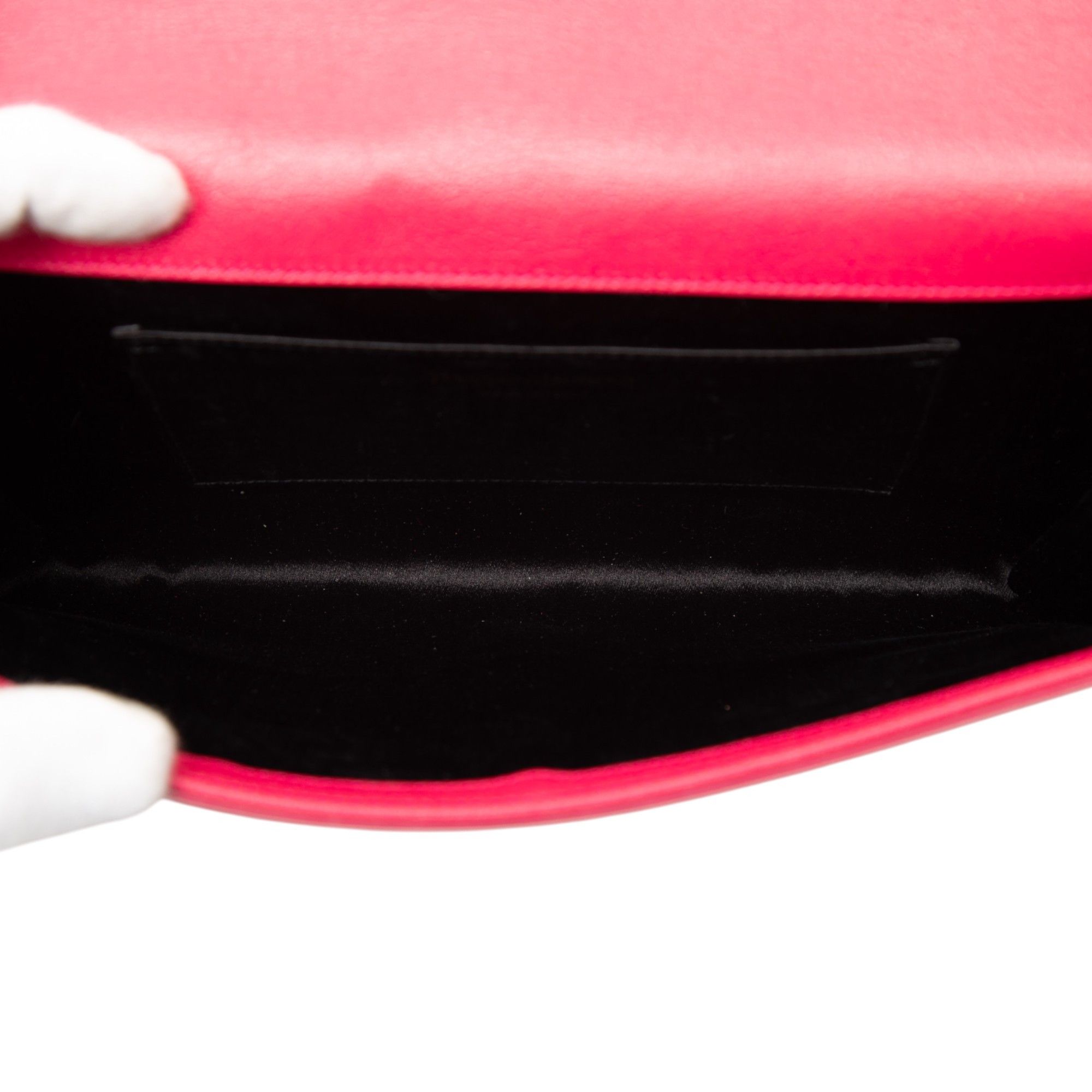 Yves Saint Laurent Yves Saint Laurent Large Leather Belle De Jour Clutch Size ONE SIZE - 4 Thumbnail