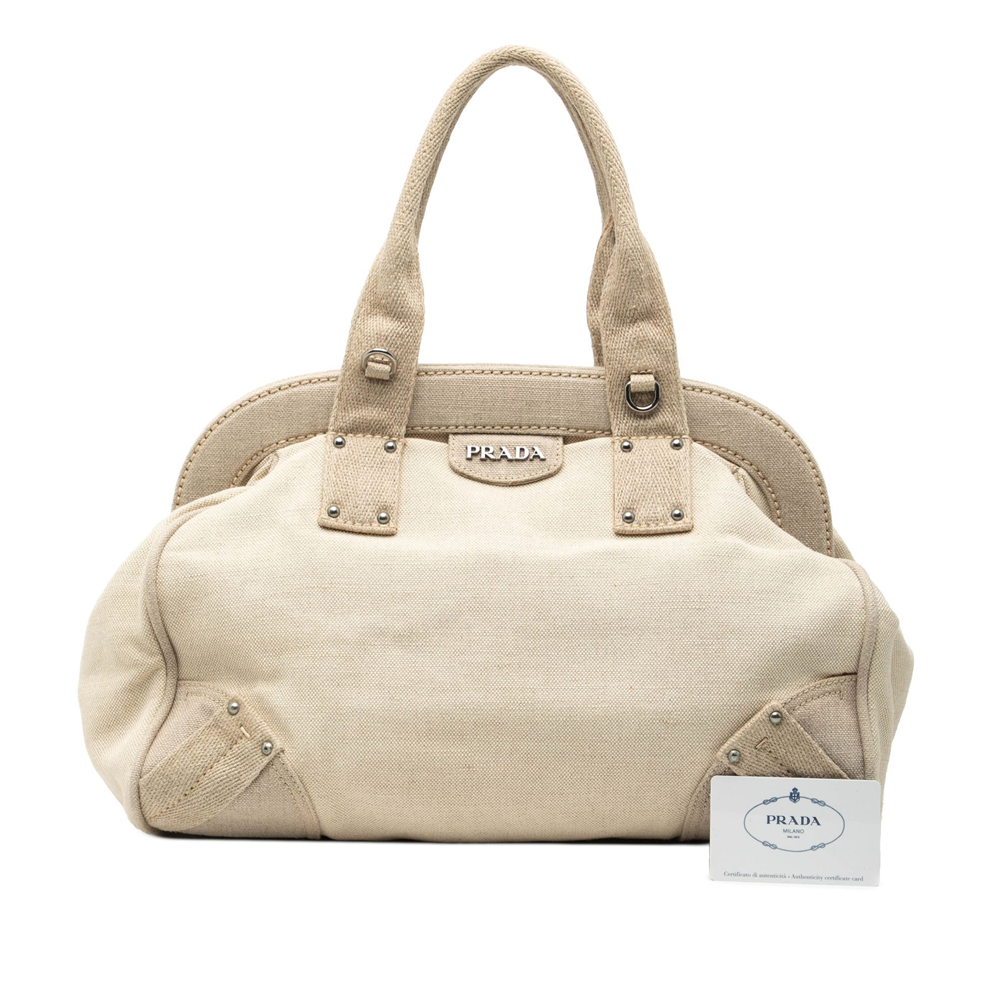 Prada Prada Canvas Canapa Mistolino Frame Satchel Size ONE SIZE - 7 Thumbnail