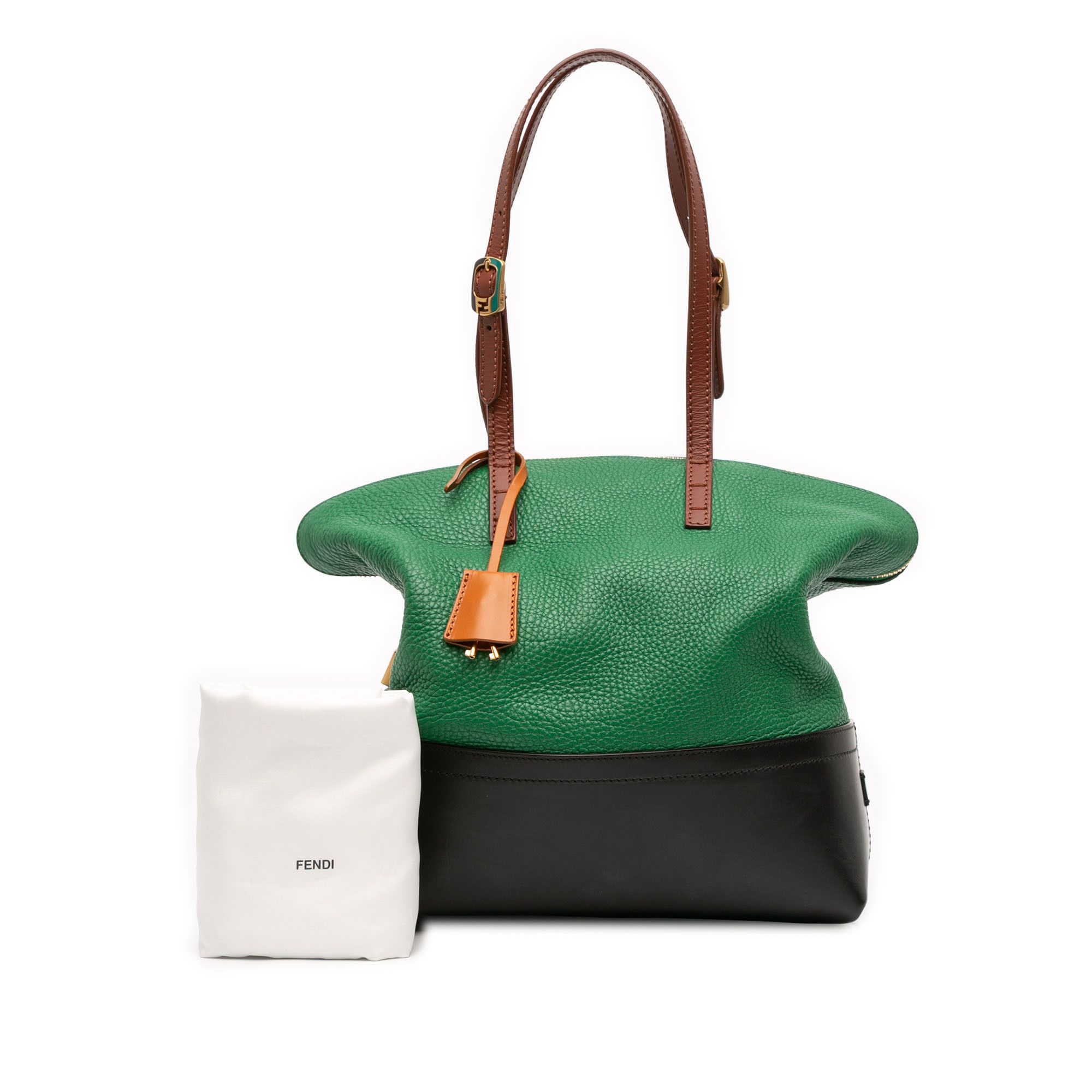 Fendi Fendi Medium Leather 2Bag Colorblock Tote Size ONE SIZE - 13 Thumbnail