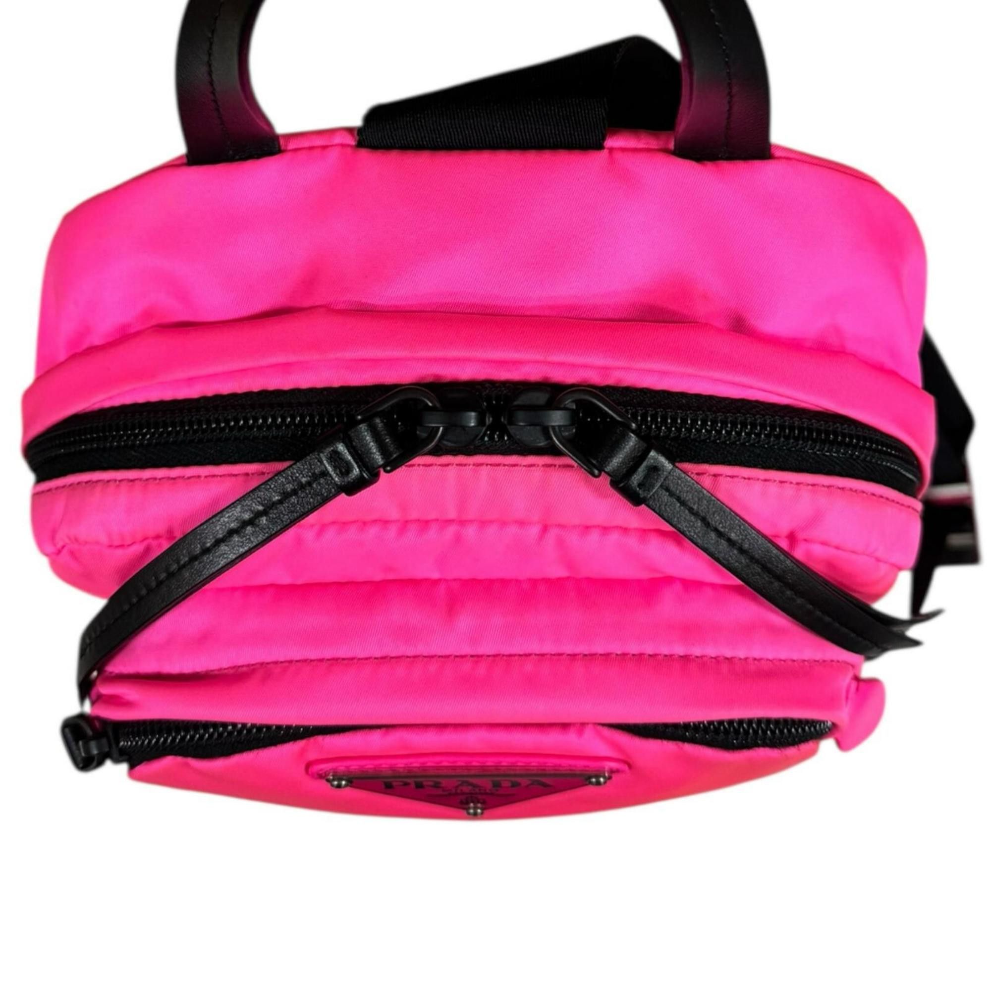 Prada Pre-owned Prada nylon body bag, 1BZ026, pink, women's. Size ONE SIZE - 12 Thumbnail
