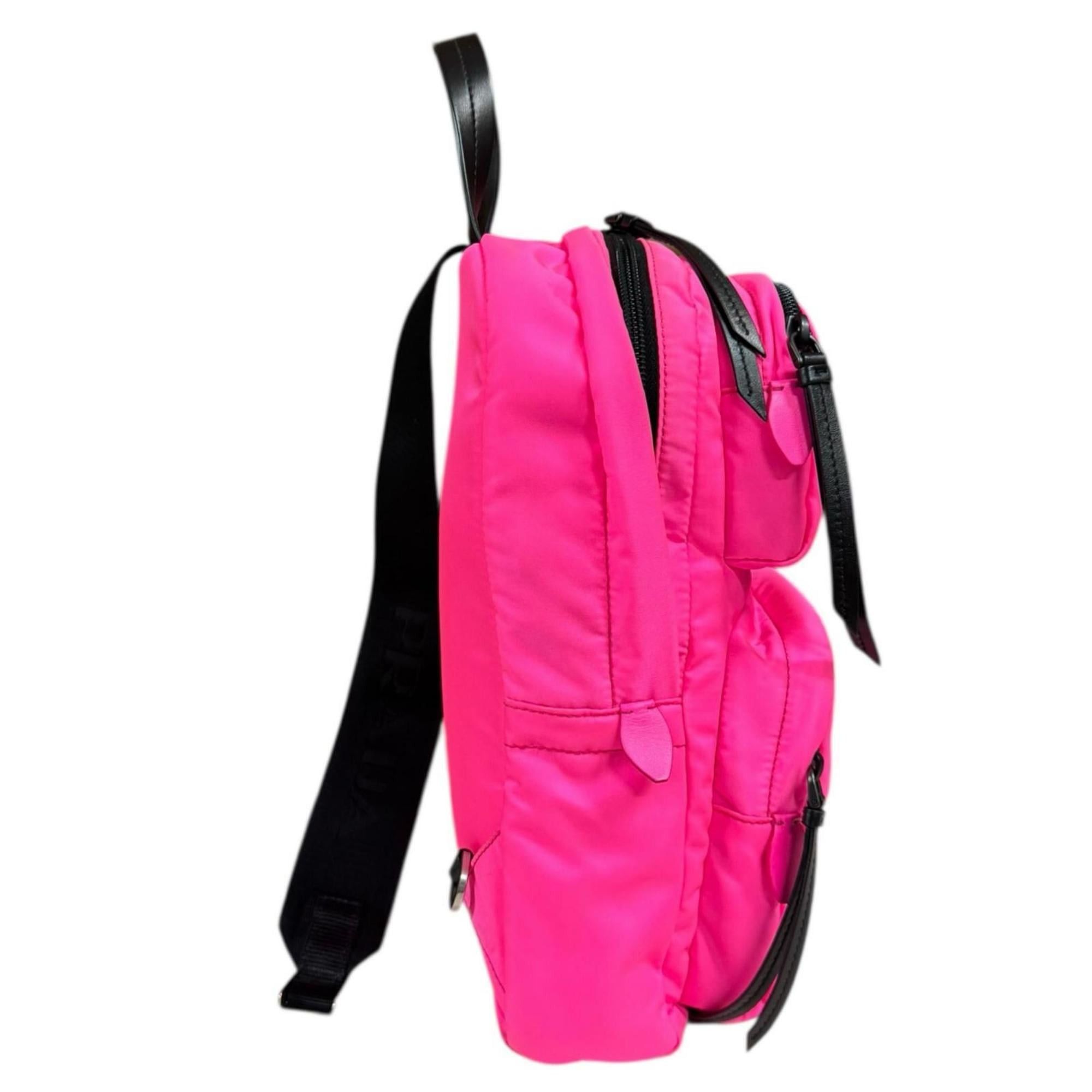 Prada Pre-owned Prada nylon body bag, 1BZ026, pink, women's. Size ONE SIZE - 4 Thumbnail