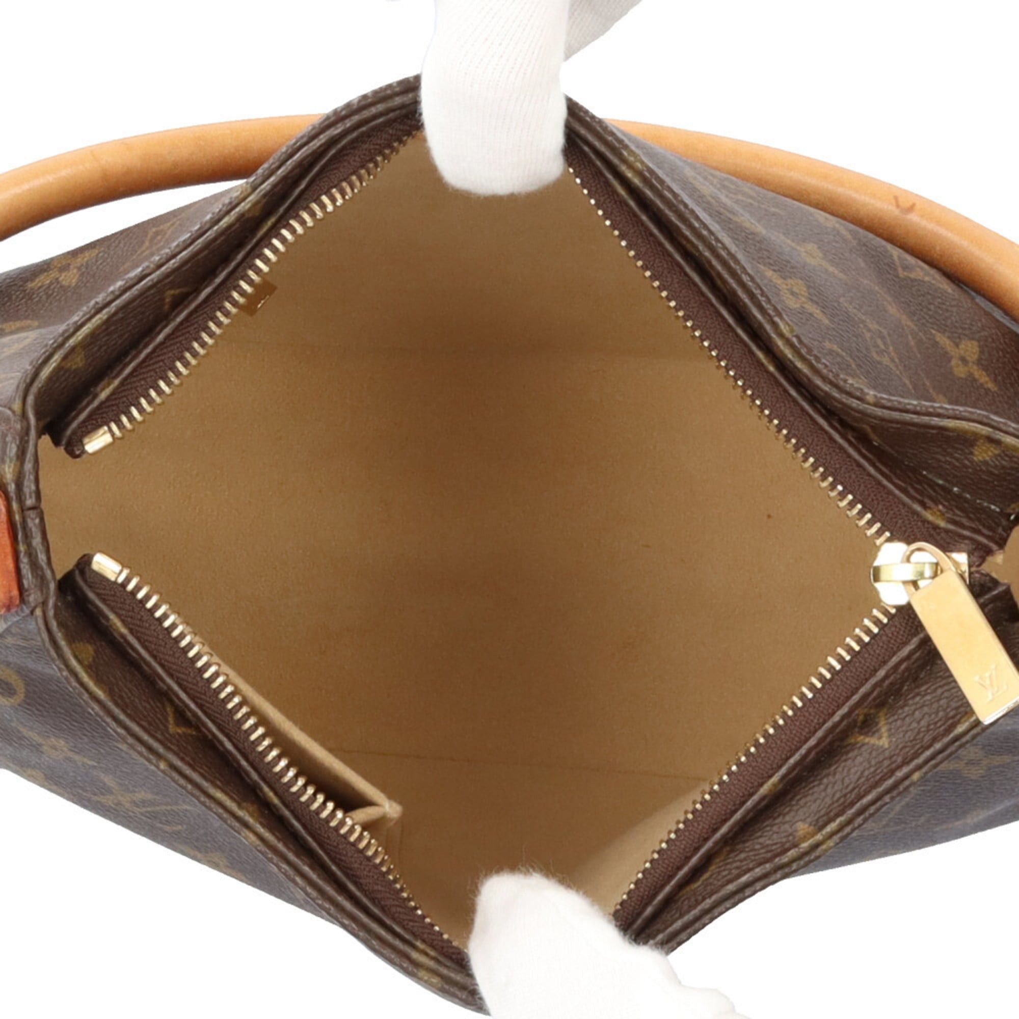 Louis Vuitton Pre-owned Louis Vuitton Looping MM Monogram Shoulder Bag in Brown Canvas (M51146) for Women. Size ONE SIZE - 7 Thumbnail