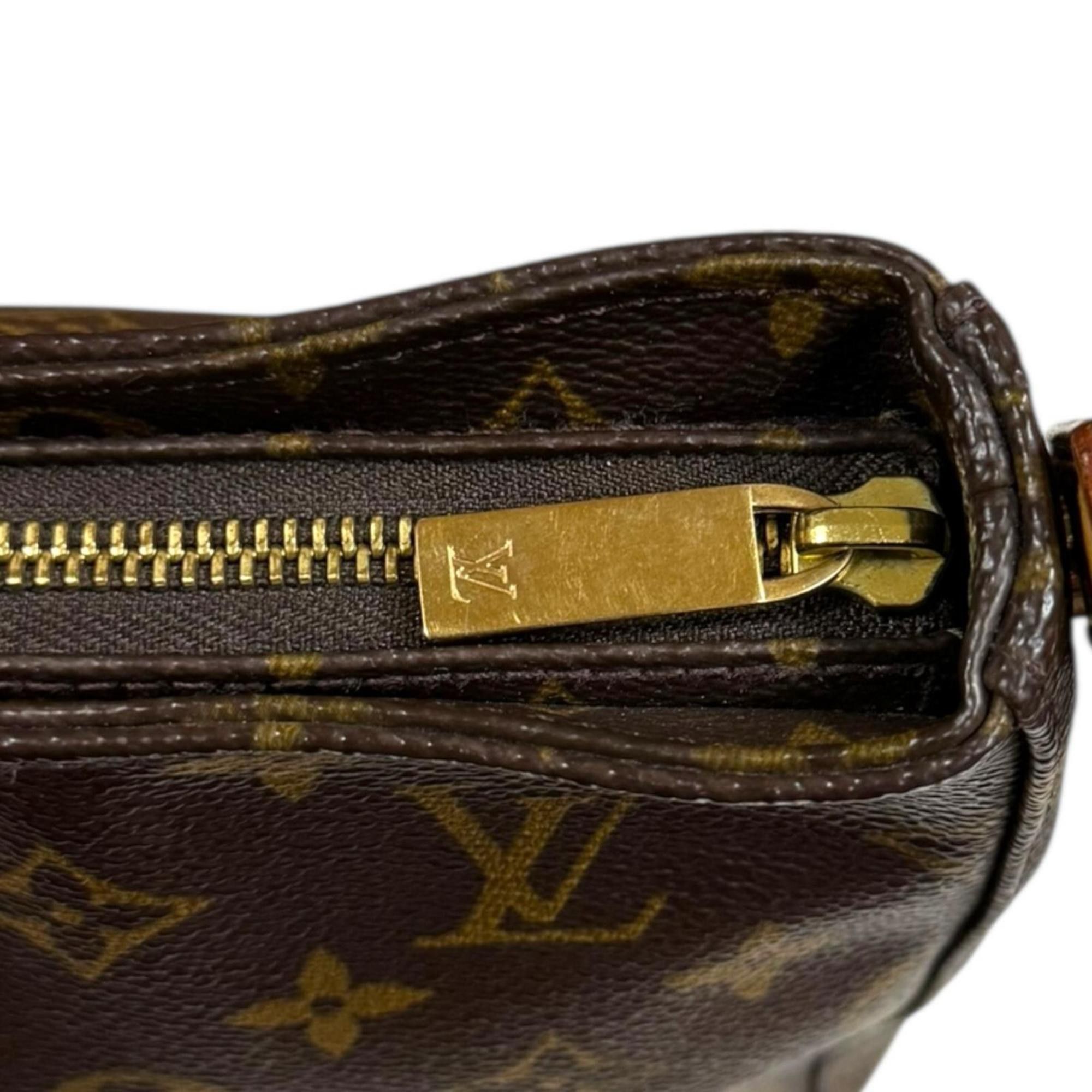 Louis Vuitton Pre-owned Louis Vuitton Looping MM Monogram Shoulder Bag in Brown Canvas (M51146) for Women. Size ONE SIZE - 15 Thumbnail