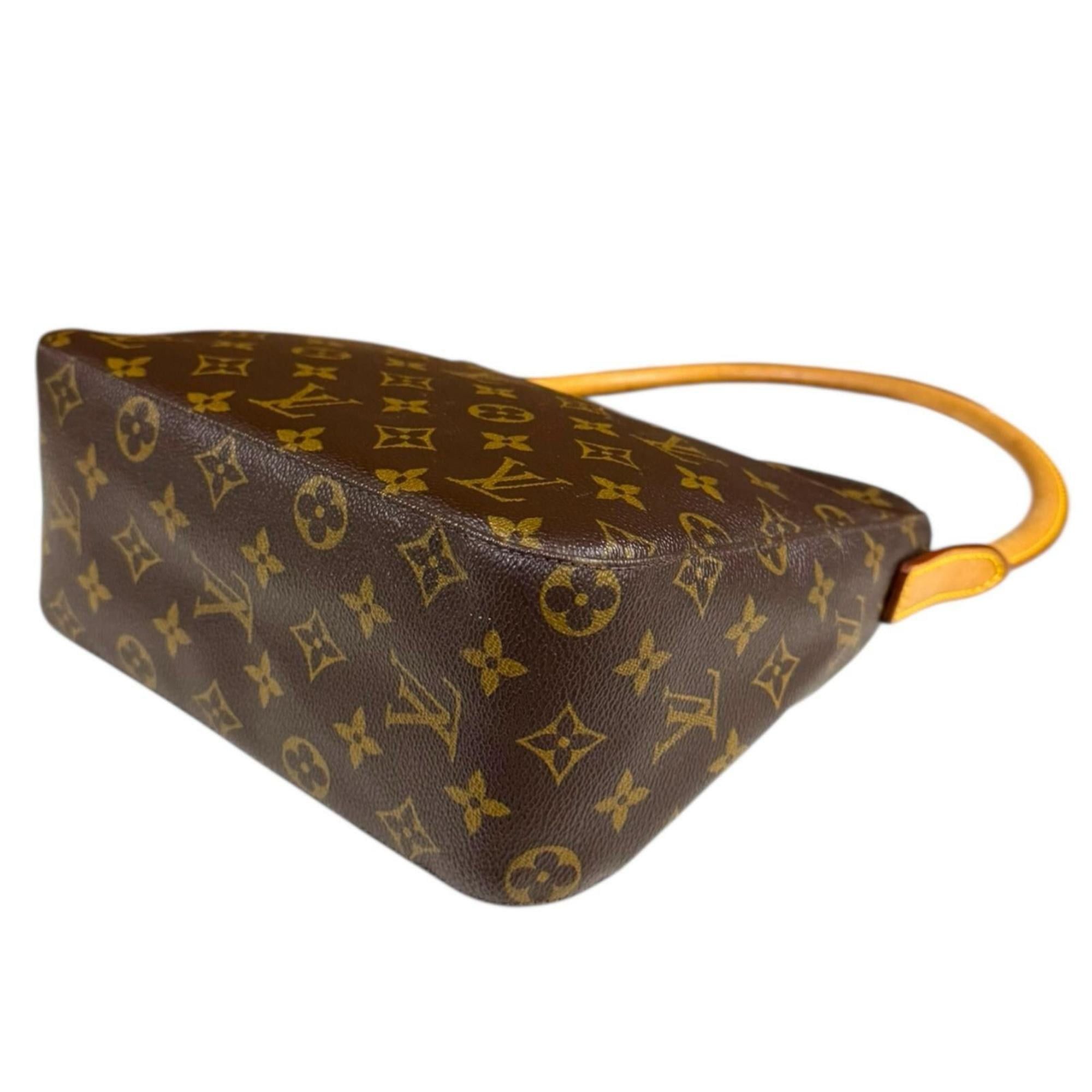 Louis Vuitton Pre-owned Louis Vuitton Looping MM Monogram Shoulder Bag in Brown Canvas (M51146) for Women. Size ONE SIZE - 6 Thumbnail