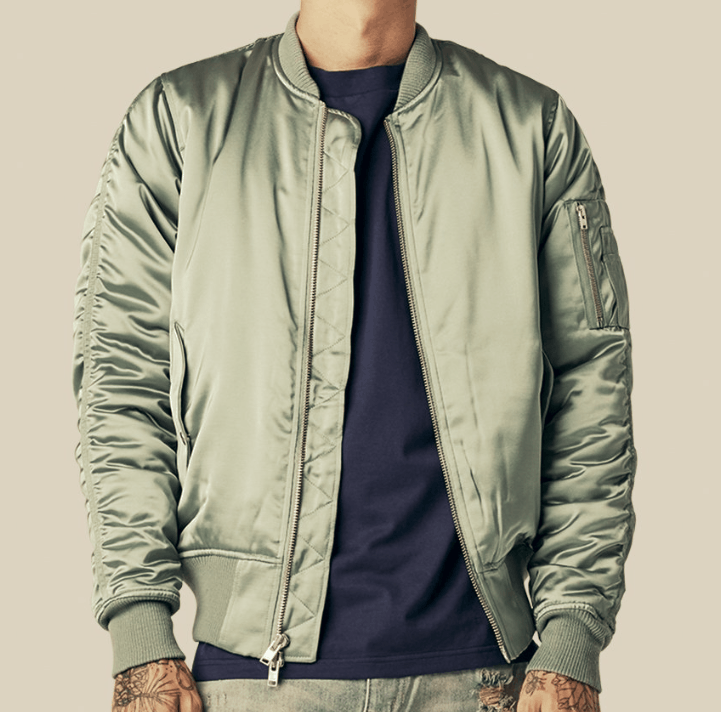 stampd L.A. Charmeuse Bomber Jacket