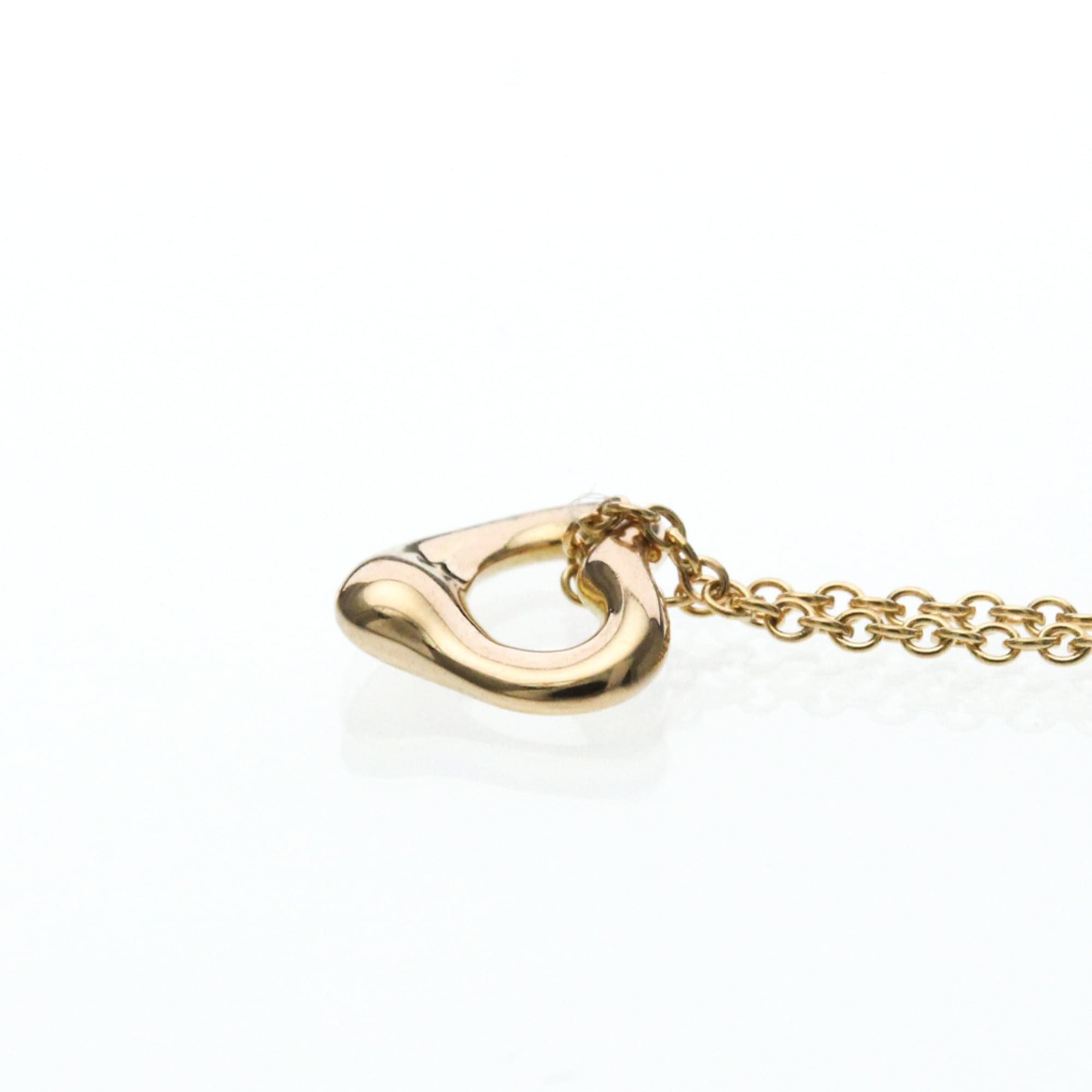 Tiffany & Co. Tiffany Open Heart Necklace Extra Mini Pink Gold (18K) No Stone Men,Women Fashion Pendant Necklace (Pink Gold) Size ONE SIZE - 3 Thumbnail