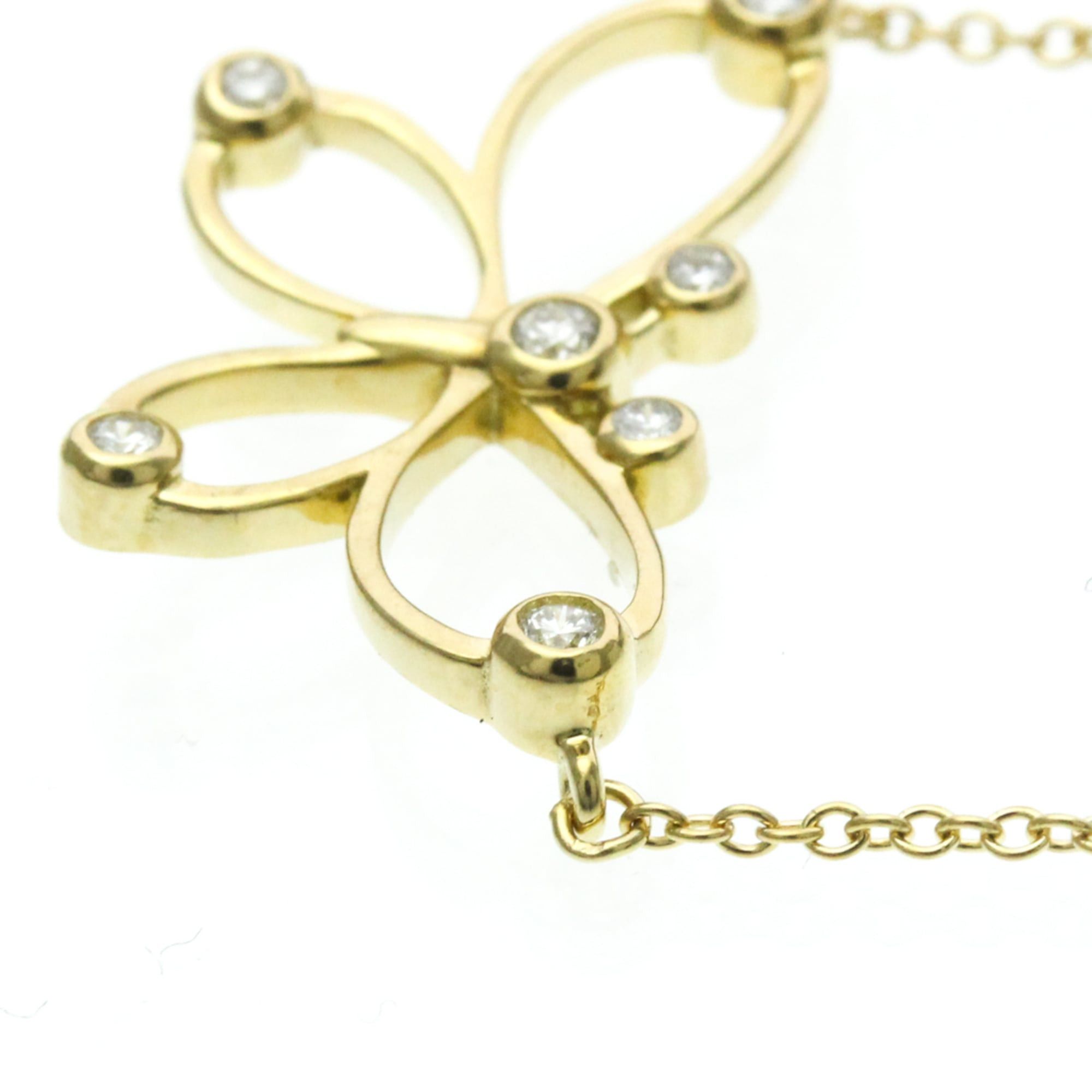 Tiffany & Co. Tiffany Butterfly Diamond Necklace Yellow Gold (18K) Diamond Women,Men Fashion Pendant Necklace (Gold) Size ONE SIZE - 3 Thumbnail