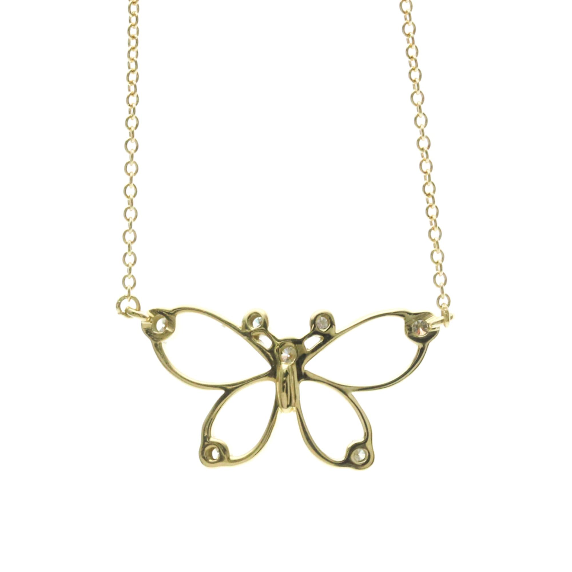 Tiffany & Co. Tiffany Butterfly Diamond Necklace Yellow Gold (18K) Diamond Women,Men Fashion Pendant Necklace (Gold) Size ONE SIZE - 2 Thumbnail