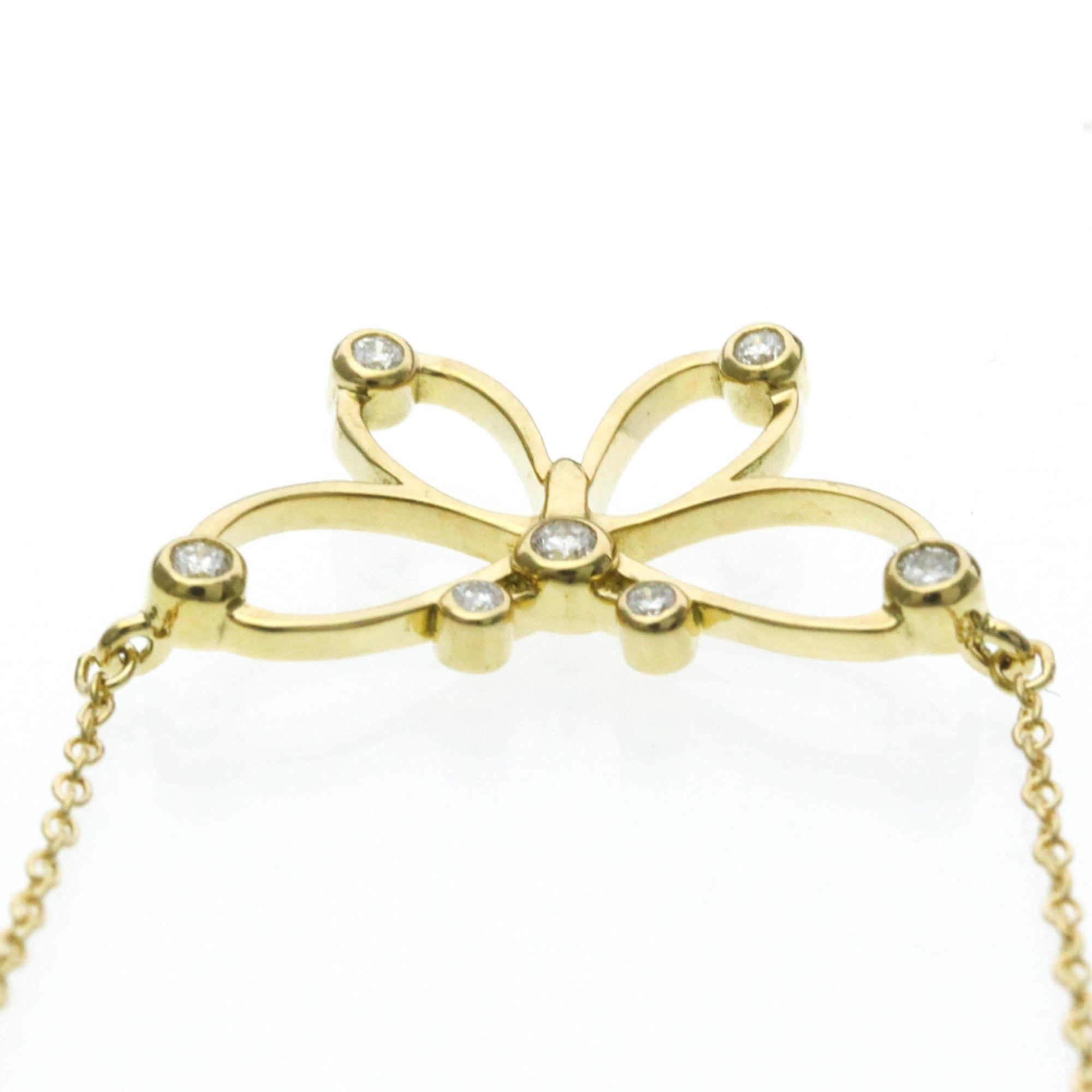 Tiffany & Co. Tiffany Butterfly Diamond Necklace Yellow Gold (18K) Diamond Women,Men Fashion Pendant Necklace (Gold) Size ONE SIZE - 5 Thumbnail