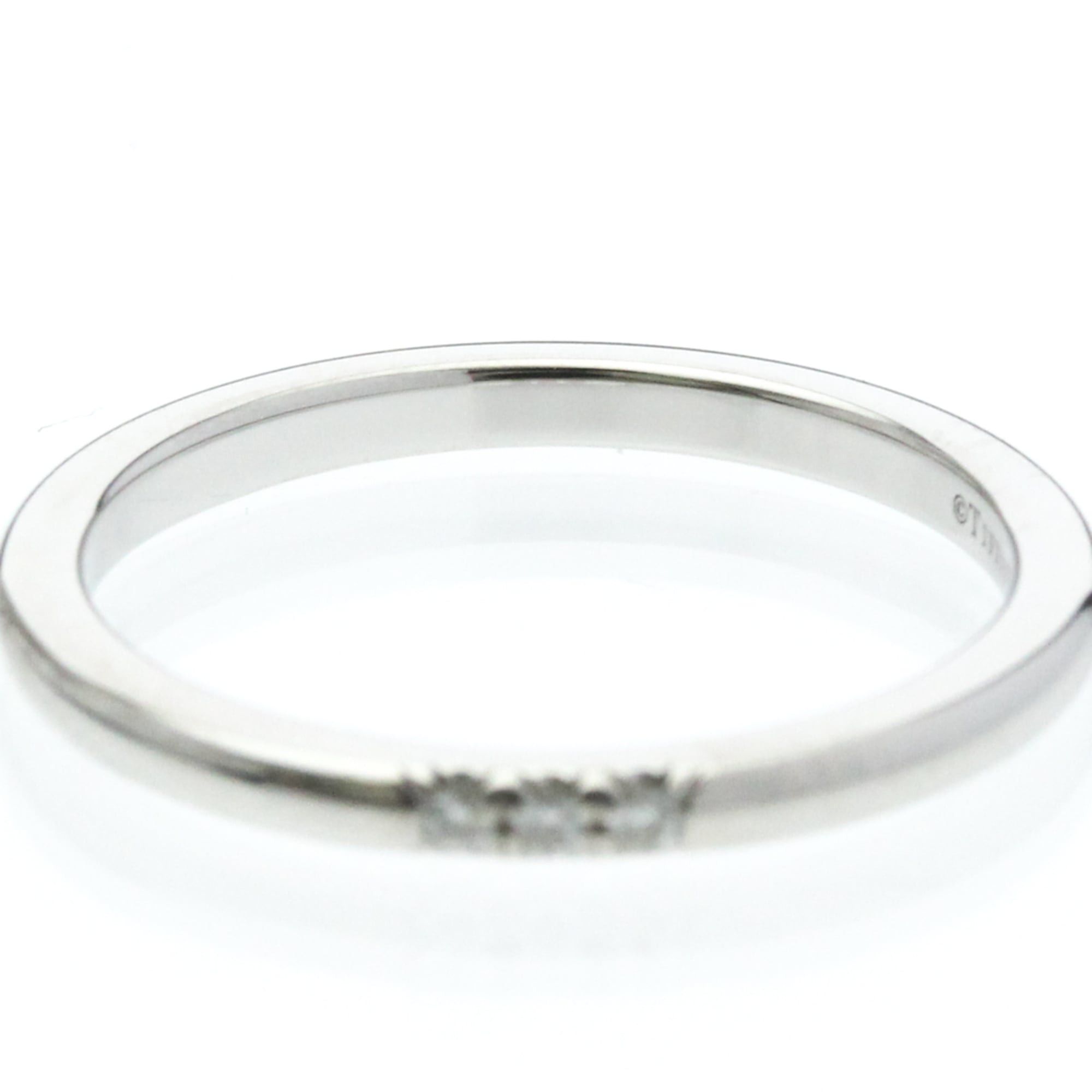 Tiffany & Co. Tiffany Forever Ring 3P Diamond Platinum Fashion Diamond Band Ring Silver Size ONE SIZE - 5 Thumbnail