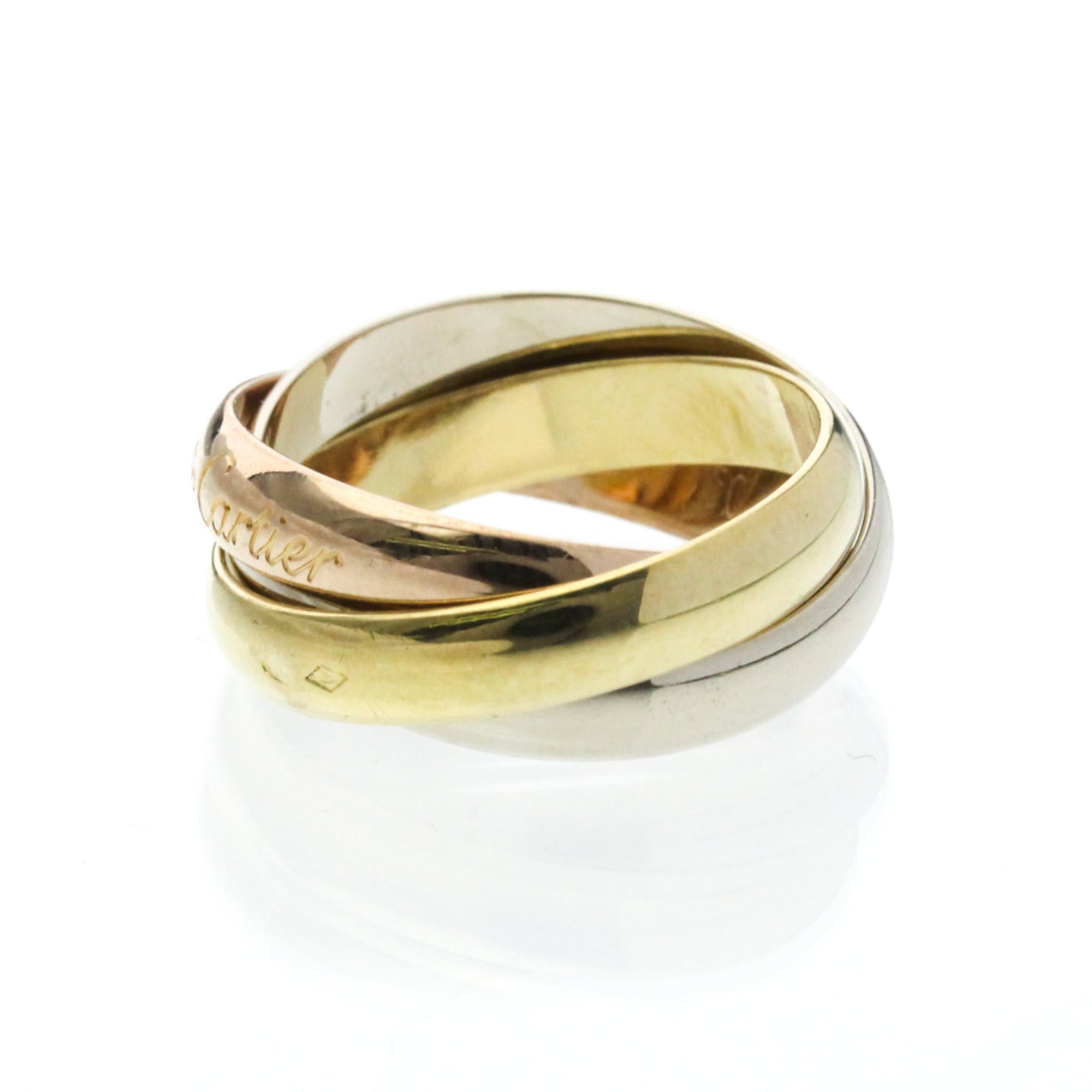 Cartier Cartier Trinity Yellow Gold (18K),Pink Gold (18K),White Gold (18K) Fashion No Stone Band Ring Gold Size ONE SIZE - 2 Thumbnail