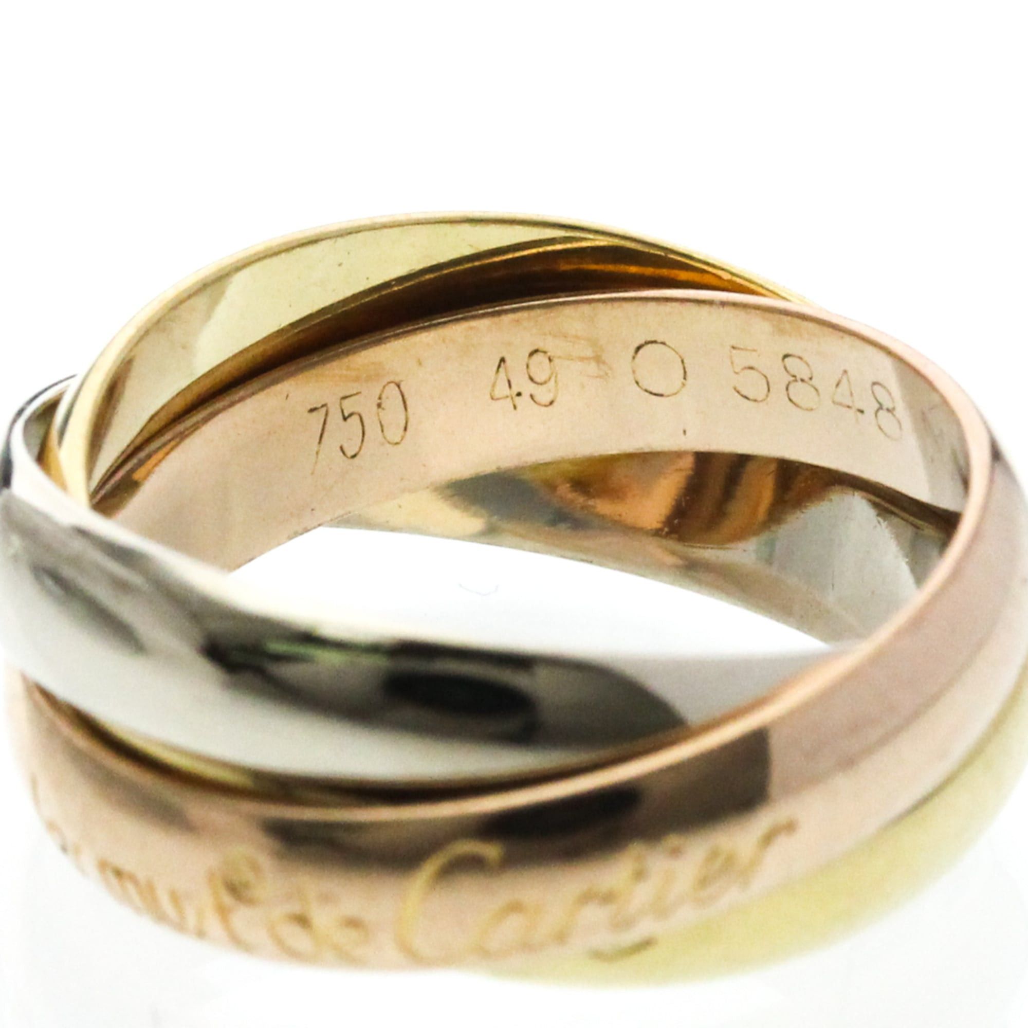 Cartier Cartier Trinity Yellow Gold (18K),Pink Gold (18K),White Gold (18K) Fashion No Stone Band Ring Gold Size ONE SIZE - 7 Thumbnail