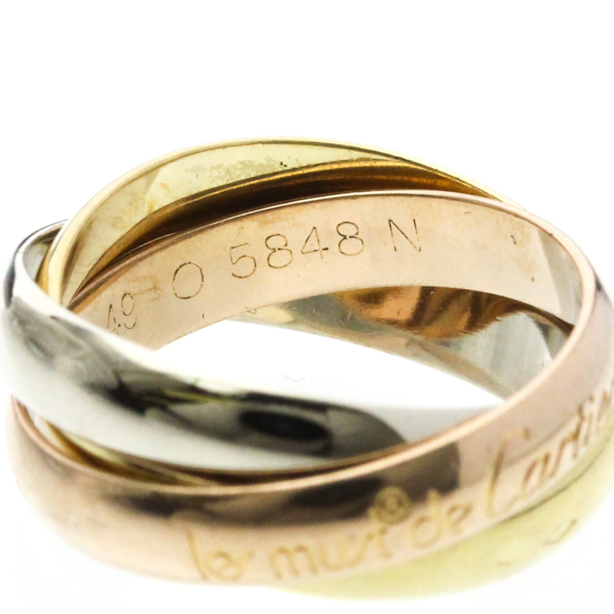 Cartier Cartier Trinity Yellow Gold (18K),Pink Gold (18K),White Gold (18K) Fashion No Stone Band Ring Gold Size ONE SIZE - 8 Thumbnail