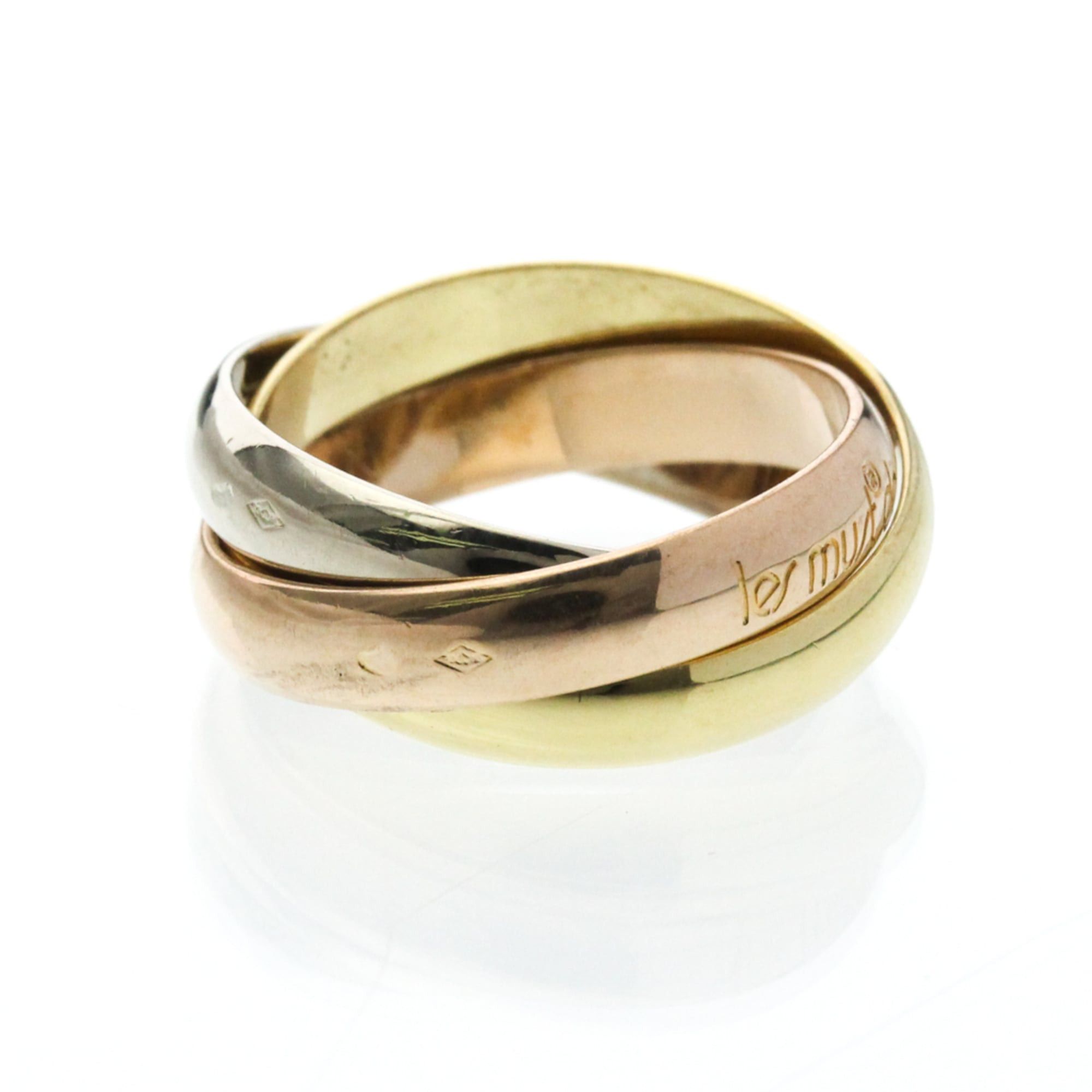 Cartier Cartier Trinity Yellow Gold (18K),Pink Gold (18K),White Gold (18K) Fashion No Stone Band Ring Gold Size ONE SIZE - 4 Thumbnail
