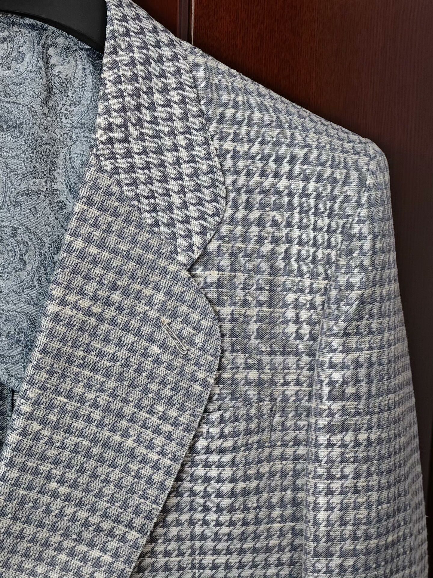 Agnona Italian Agnona Custom Silk Suit Jacket Size US M / EU 48-50 / 2 - 2 Thumbnail
