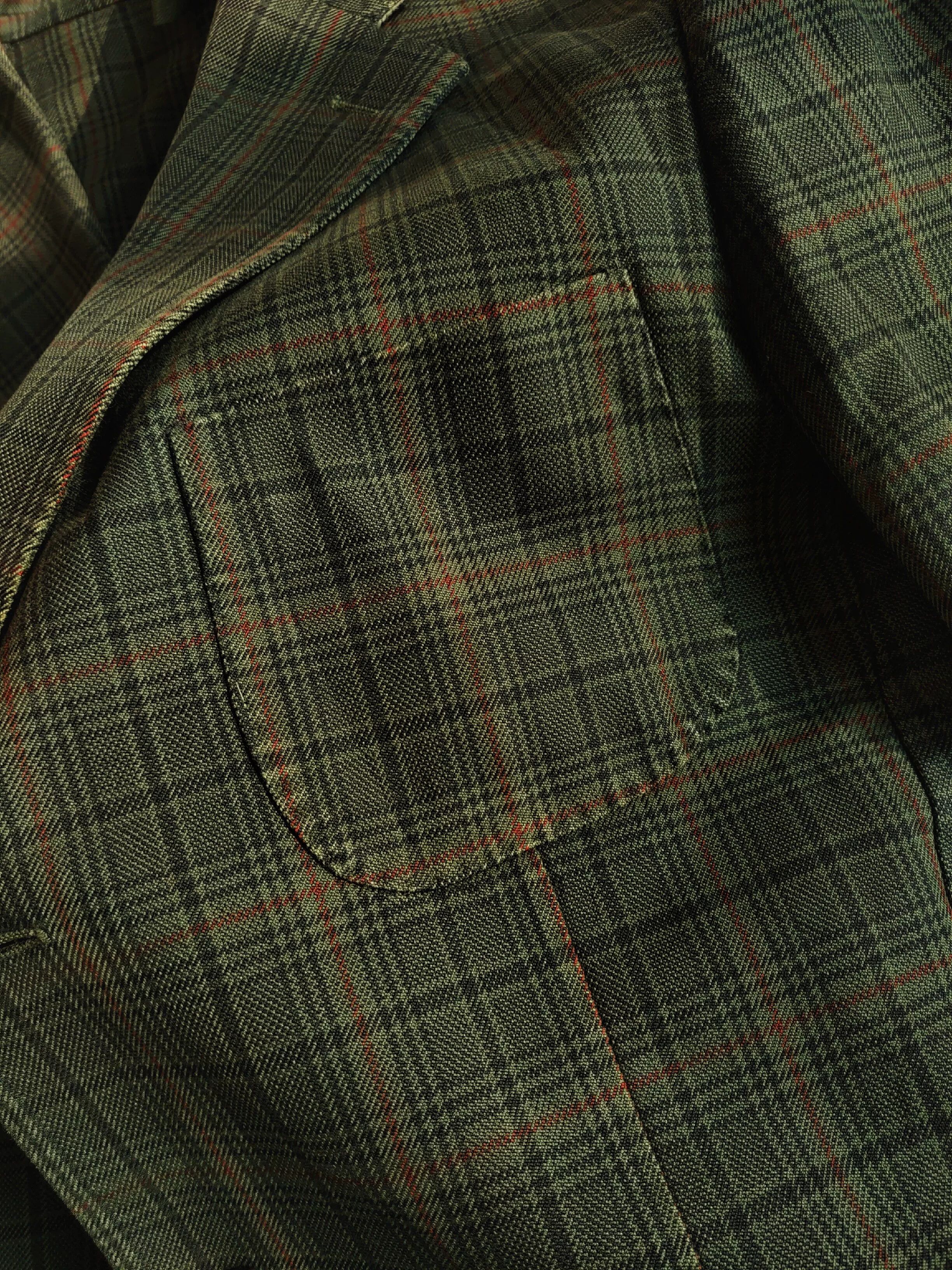 Eidos Napoli Italian Checked Cotton Blazer by Eidos Size US M / EU 48-50 / 2 - 3 Thumbnail