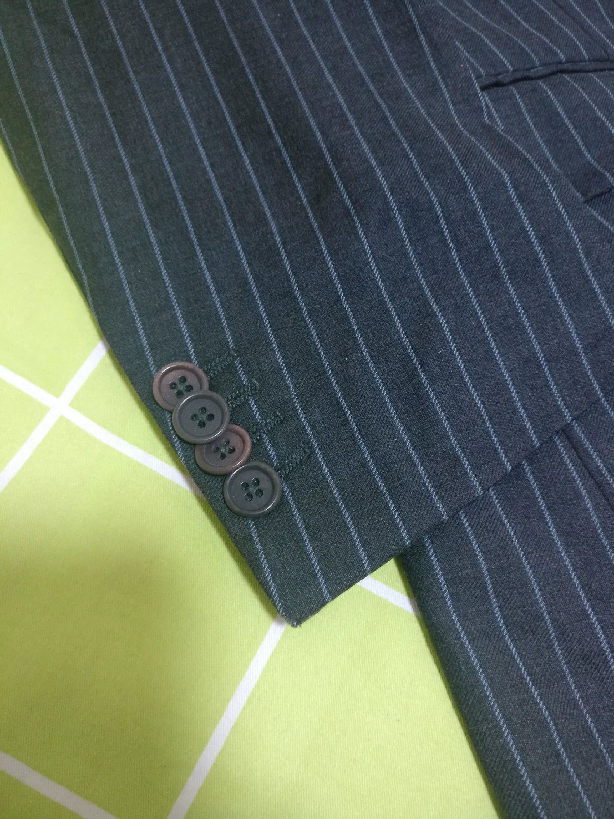 Boglioli Italian Wool Suit with Stripes Size US M / EU 48-50 / 2 - 2 Thumbnail
