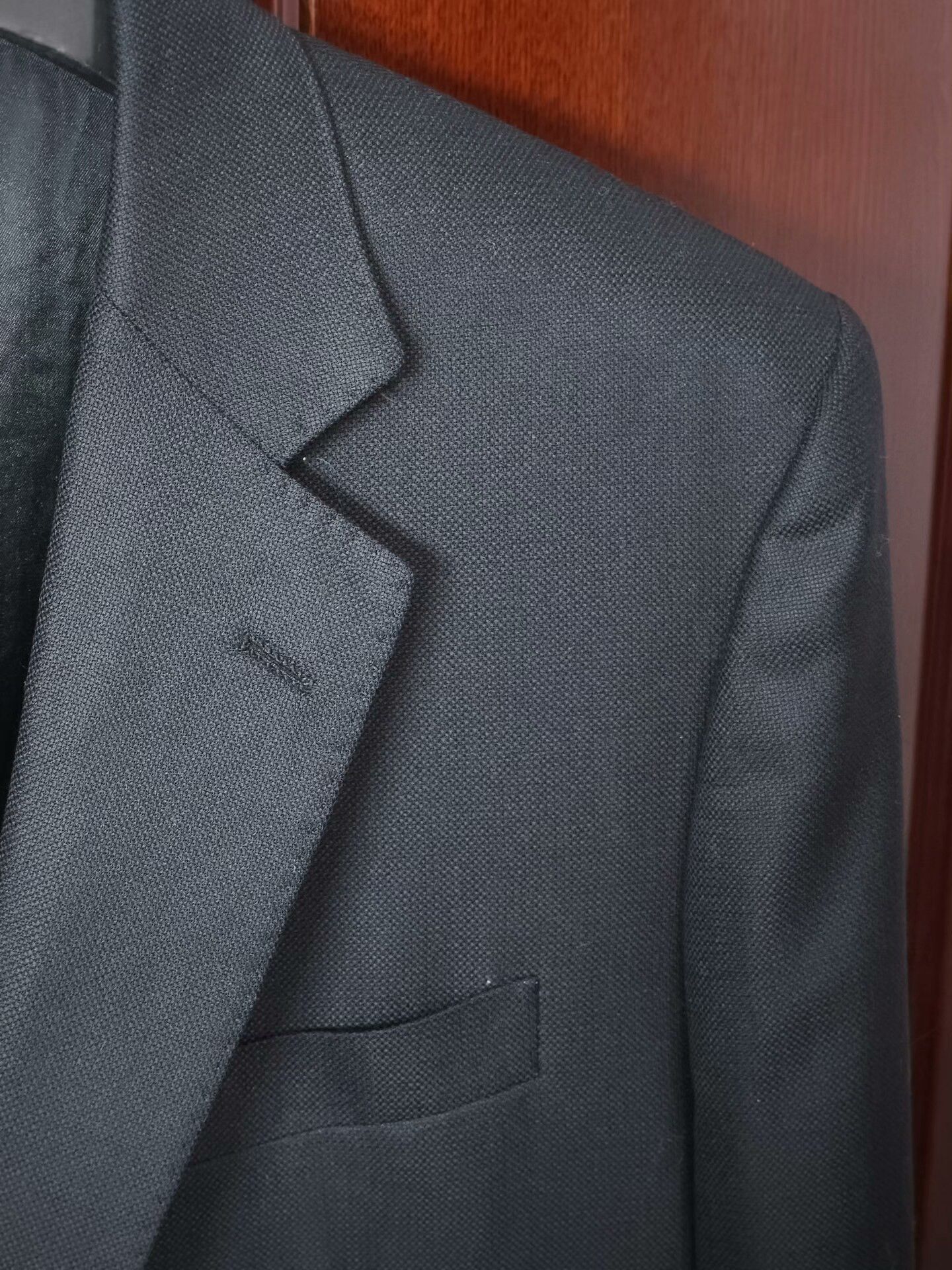 Ermenegildo Zegna Custom Zegna Black Wool Suit Size US M / EU 48-50 / 2 - 2 Thumbnail