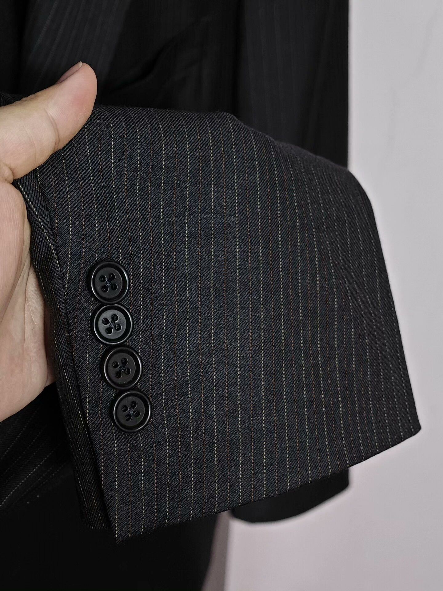 Canali Italian Wool Blazer with Pinstripes Size US XXL / EU 58 / 5 - 4 Thumbnail