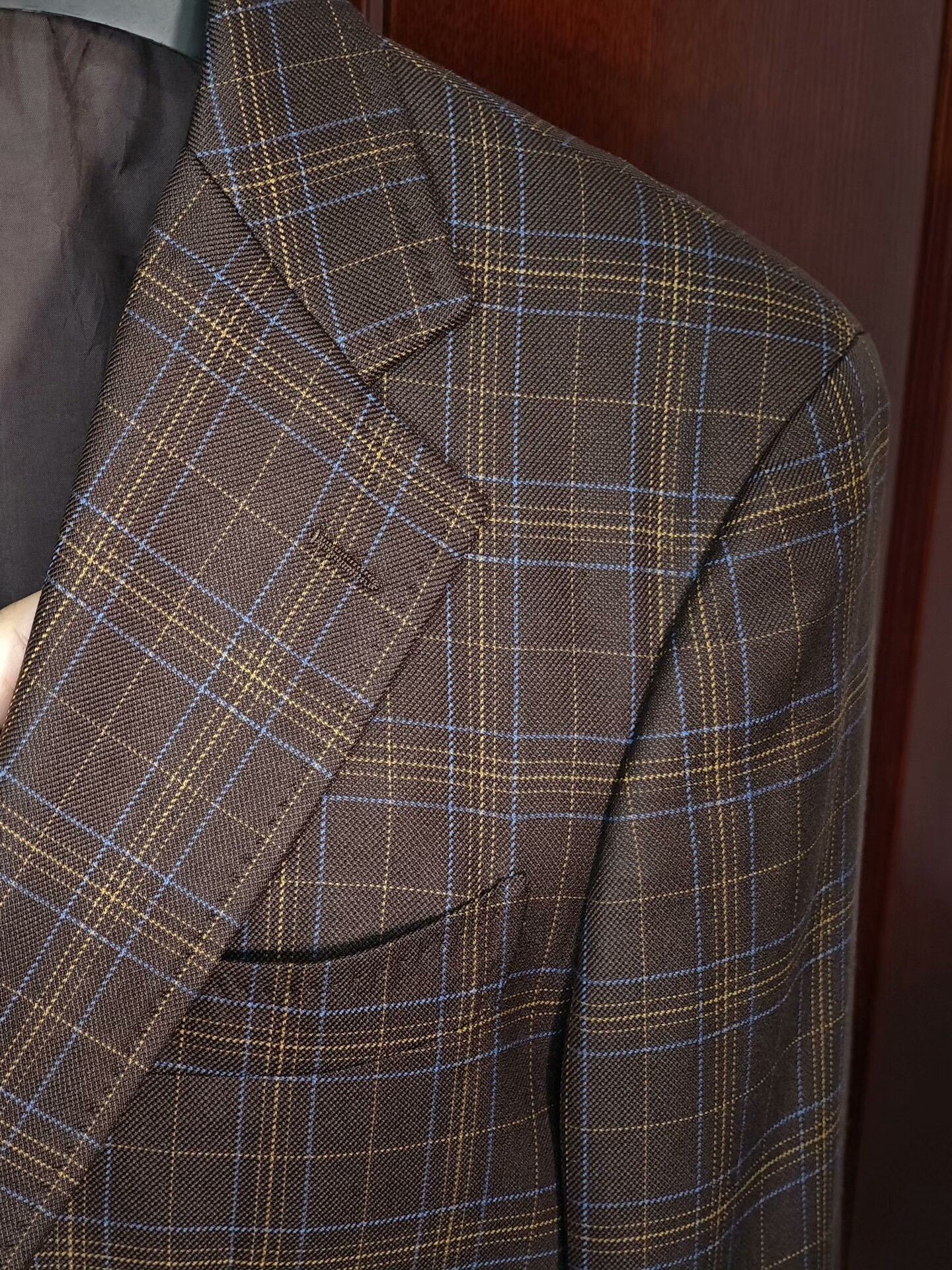 Holland & Sherry Holland Sherry Wool Silk Custom Suit Size US S / EU 44-46 / 1 - 3 Thumbnail