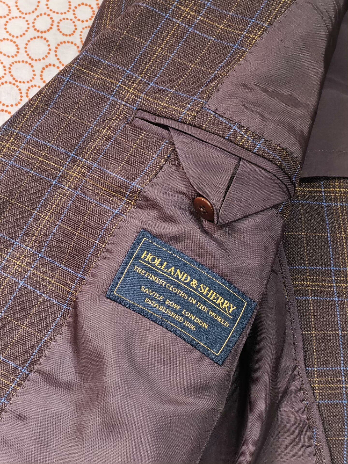 Holland & Sherry Holland Sherry Wool Silk Custom Suit Size US S / EU 44-46 / 1 - 7 Thumbnail