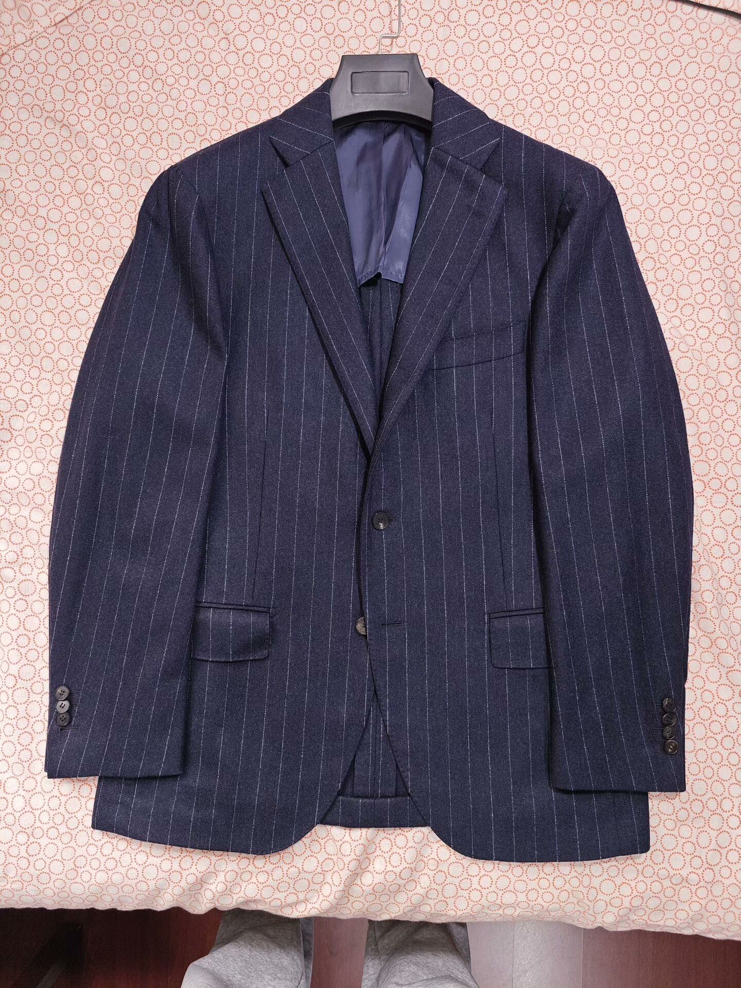 Ring Jacket Italian VBC Wool Blazer with Stripes Size US M / EU 48-50 / 2 - 5 Thumbnail