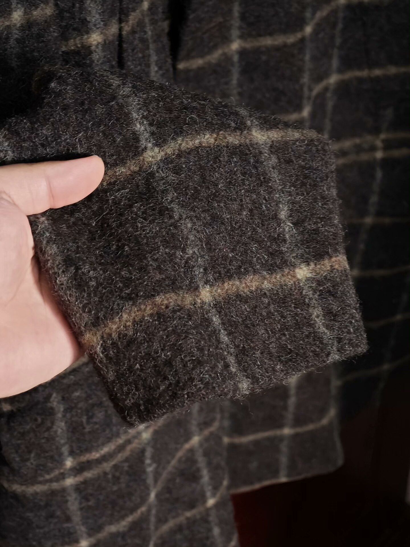 Gazzarrini Italian Wool Short Coat with Plaid Pattern Size M / US 6-8 / IT 42-44 - 6 Thumbnail