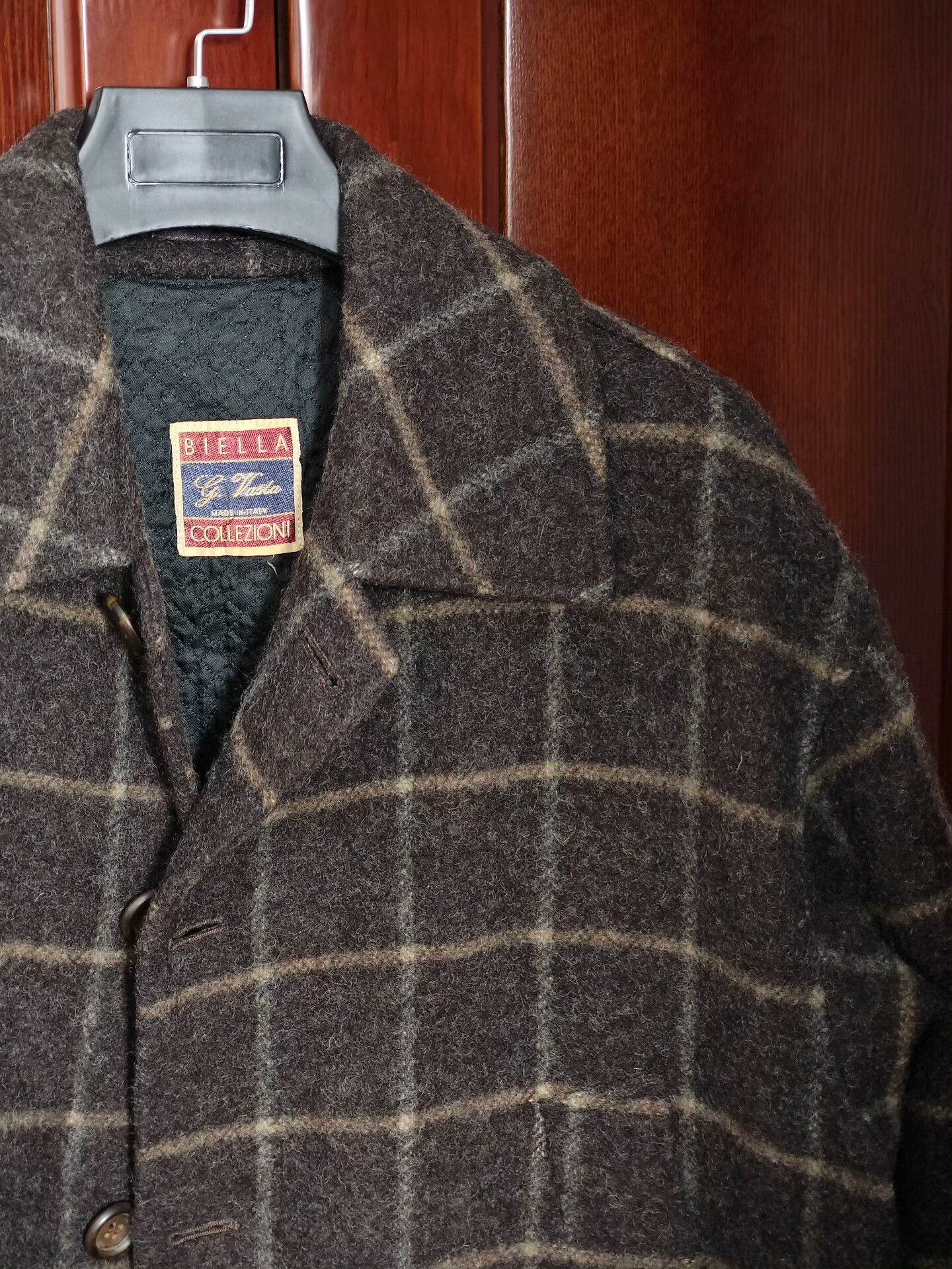 Gazzarrini Italian Wool Short Coat with Plaid Pattern Size M / US 6-8 / IT 42-44 - 4 Thumbnail
