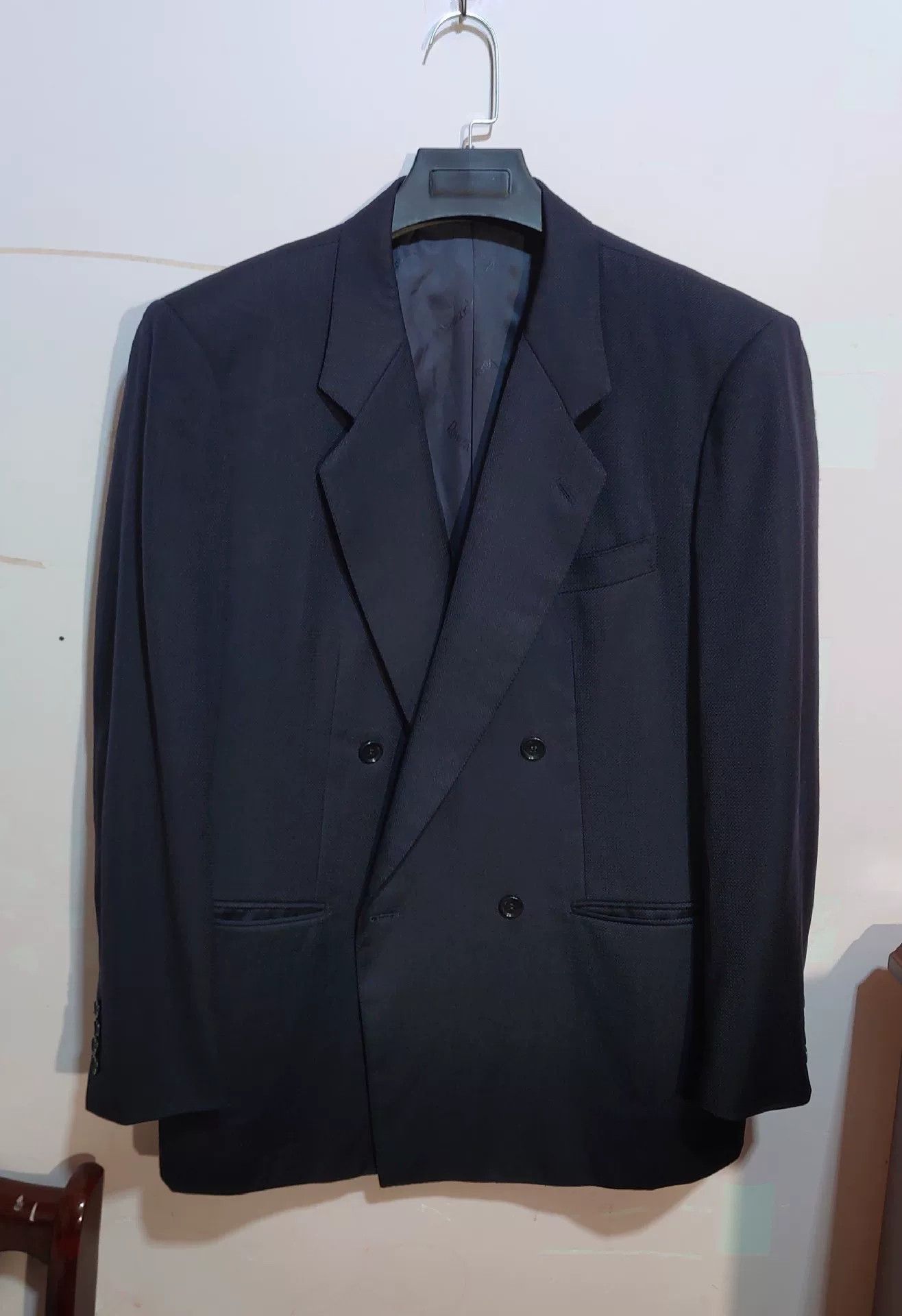 Ravazzolo Italian Double-Breasted Wool Suit Size US L / EU 52-54 / 3 - 2 Thumbnail
