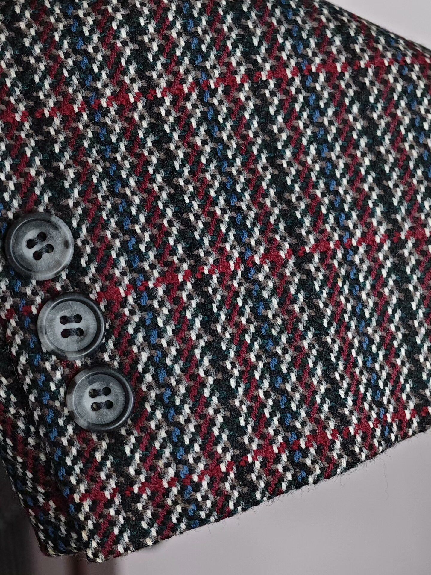 Johnstons Of Elgin Custom Wool Blend Check Blazer Size US M / EU 48-50 / 2 - 4 Thumbnail