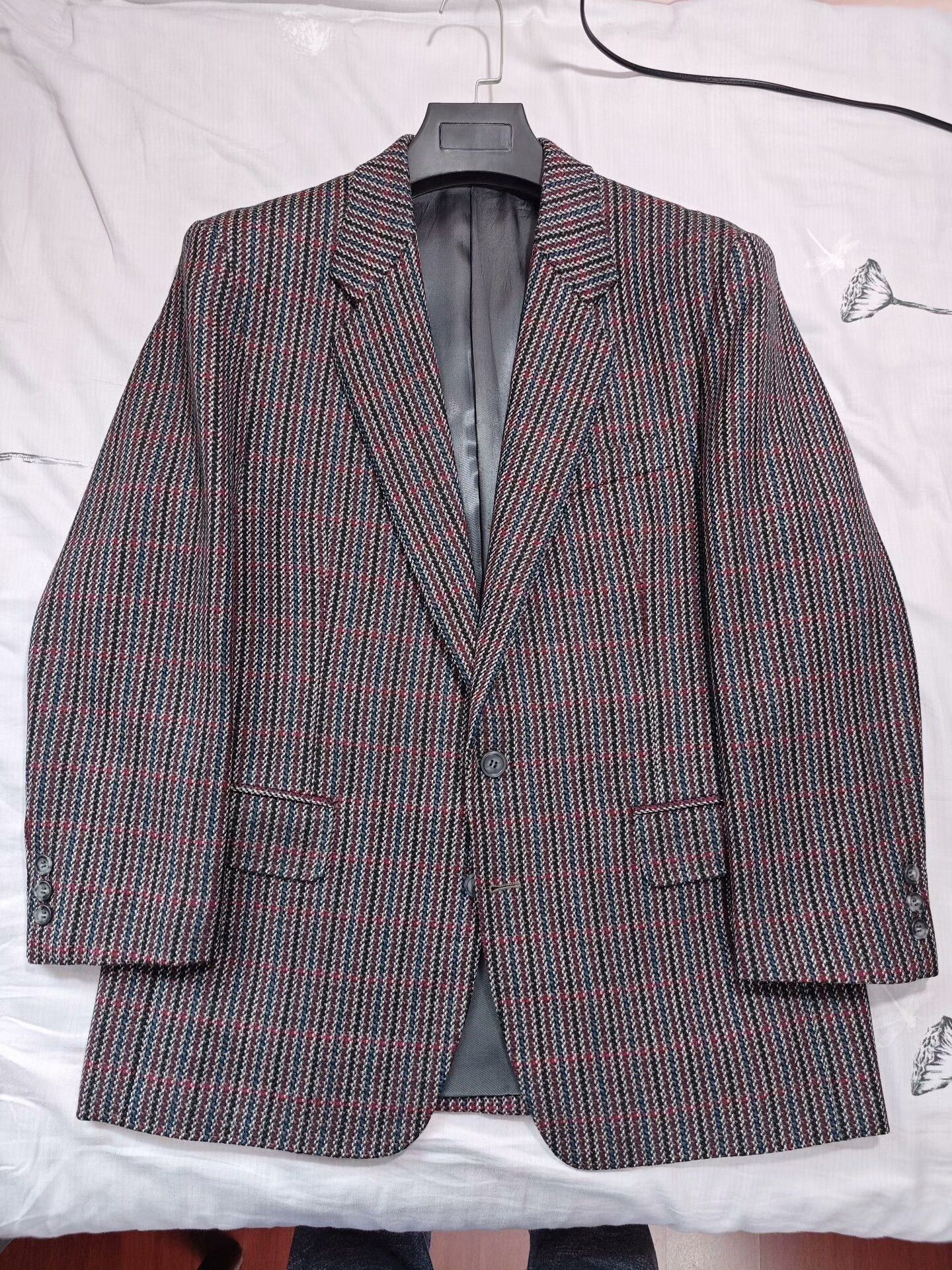 Johnstons Of Elgin Custom Wool Blend Check Blazer Size US M / EU 48-50 / 2 - 5 Thumbnail