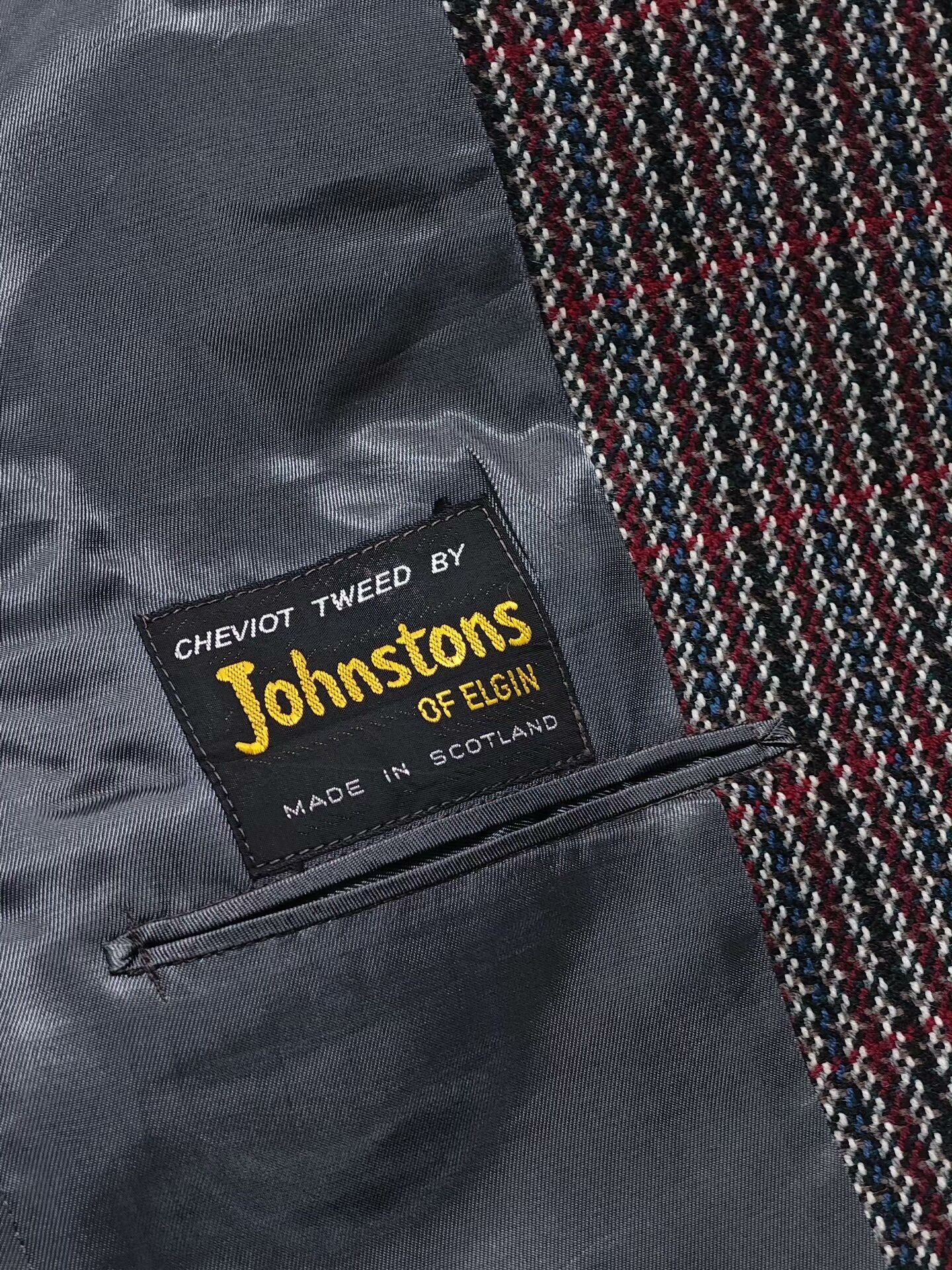 Johnstons Of Elgin Custom Wool Blend Check Blazer Size US M / EU 48-50 / 2 - 7 Thumbnail