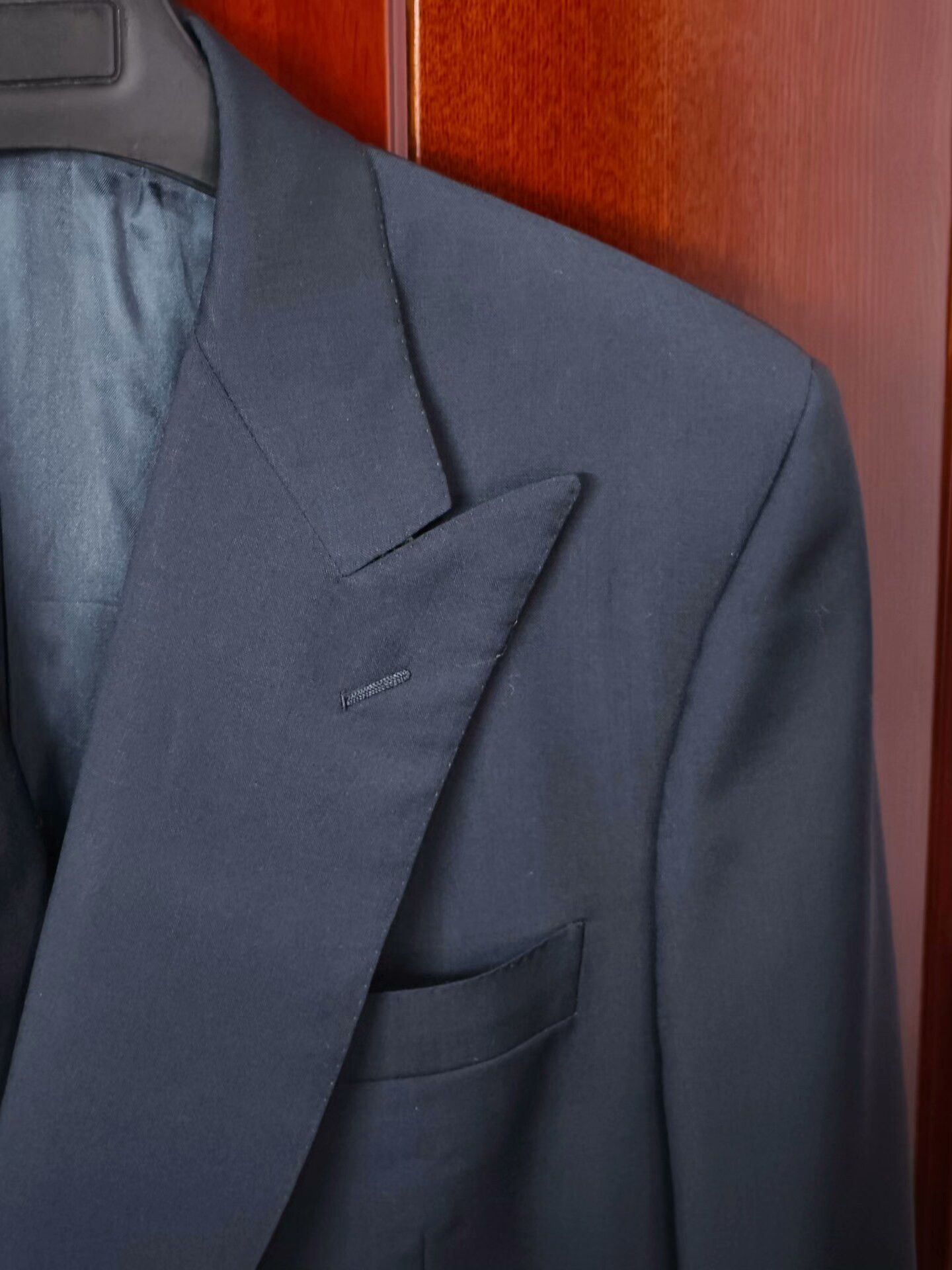 Burberry Burberry Navy Wool Suit Jacket Size US M / EU 48-50 / 2 - 2 Thumbnail