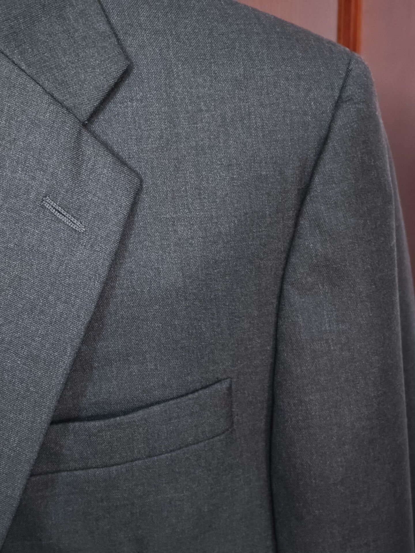 Hickey Freeman Hickey Freeman Gray Wool Suit Jacket Size US M / EU 48-50 / 2 - 2 Thumbnail