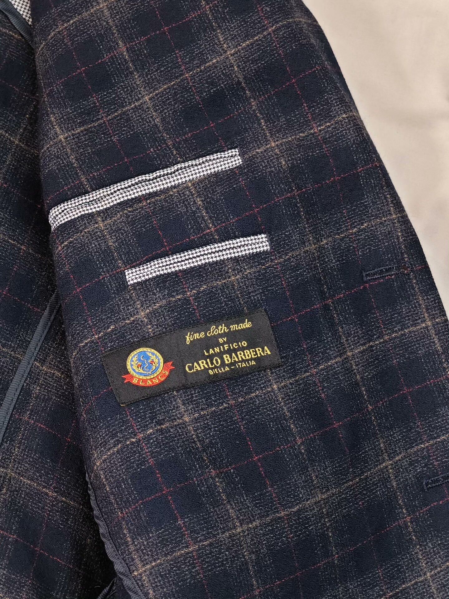 Italian Carlo Barbera Wool Blazer