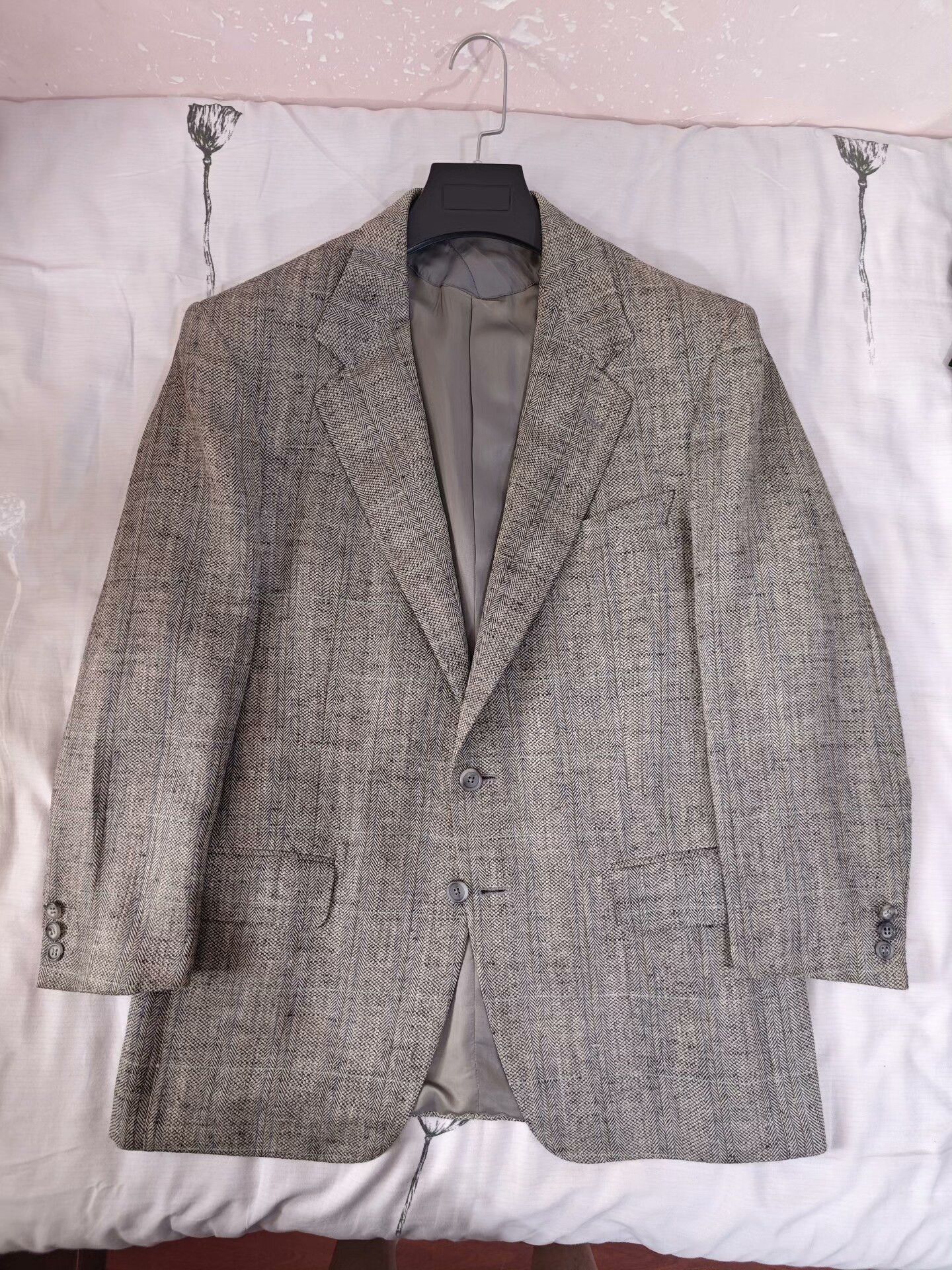 Ermenegildo Zegna Zegna Gray Wool Linen Blazer Size US M / EU 48-50 / 2 - 5 Thumbnail