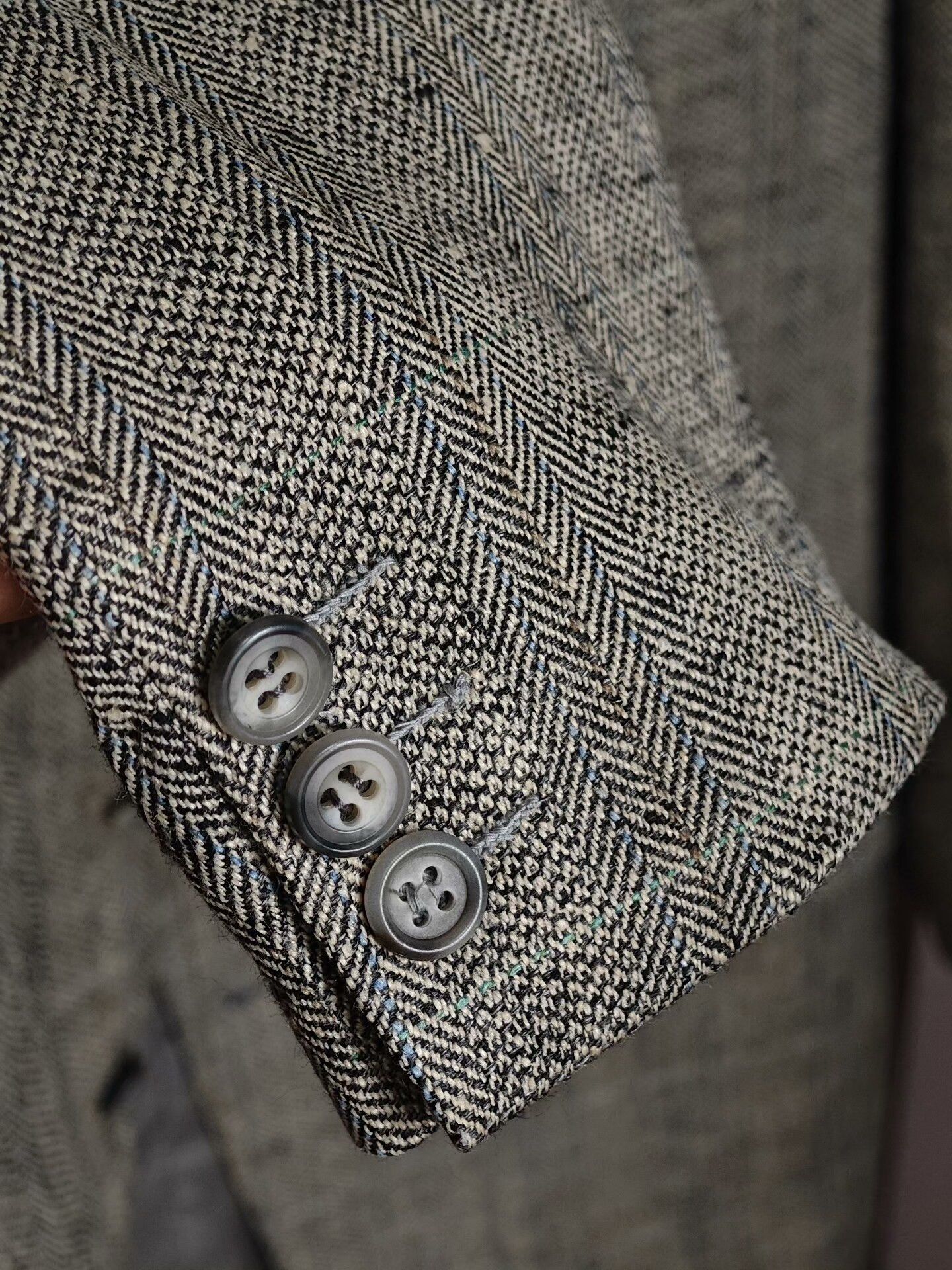Ermenegildo Zegna Zegna Gray Wool Linen Blazer Size US M / EU 48-50 / 2 - 4 Thumbnail