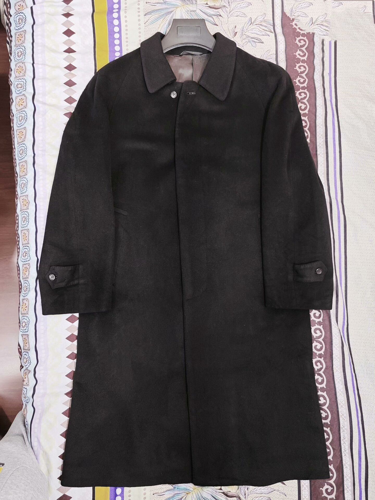 Ermenegildo Zegna Custom Black Wool Cashmere Coat Size US M / EU 48-50 / 2 - 5 Thumbnail