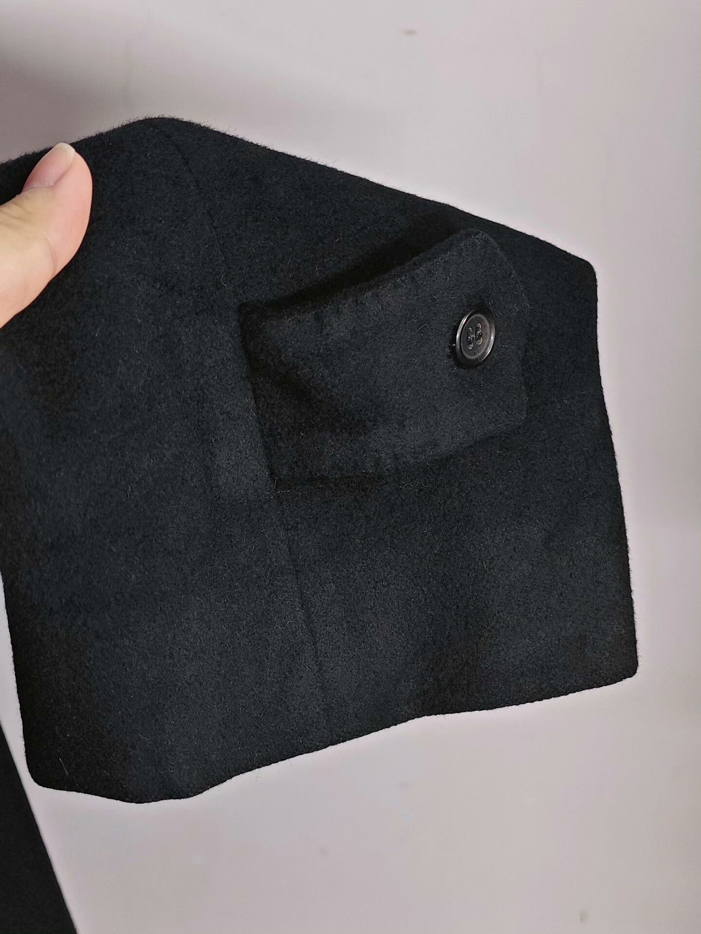 Ermenegildo Zegna Custom Black Wool Cashmere Coat Size US M / EU 48-50 / 2 - 4 Thumbnail