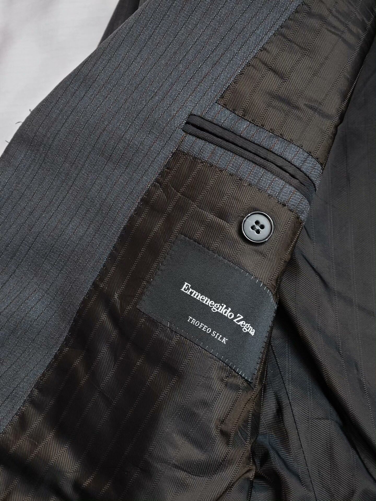 Ermenegildo Zegna Zegna Trofeo Wool Silk Linen Suit Size US M / EU 48-50 / 2 - 7 Thumbnail