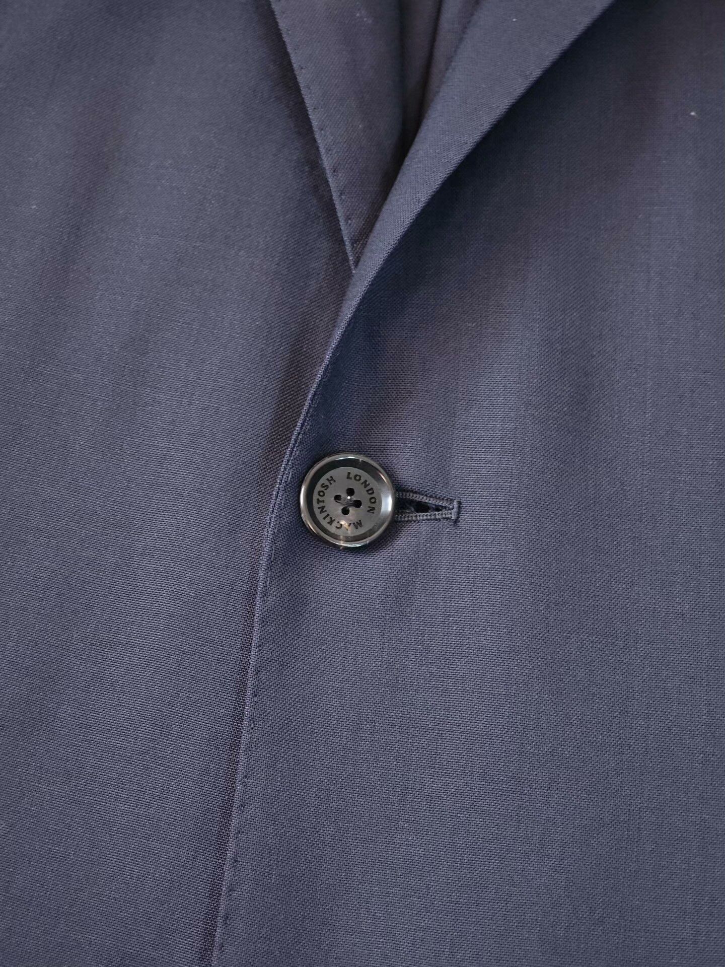 Mackintosh Mackintosh Blue Wool Suit Jacket Size US M / EU 48-50 / 2 - 7 Thumbnail
