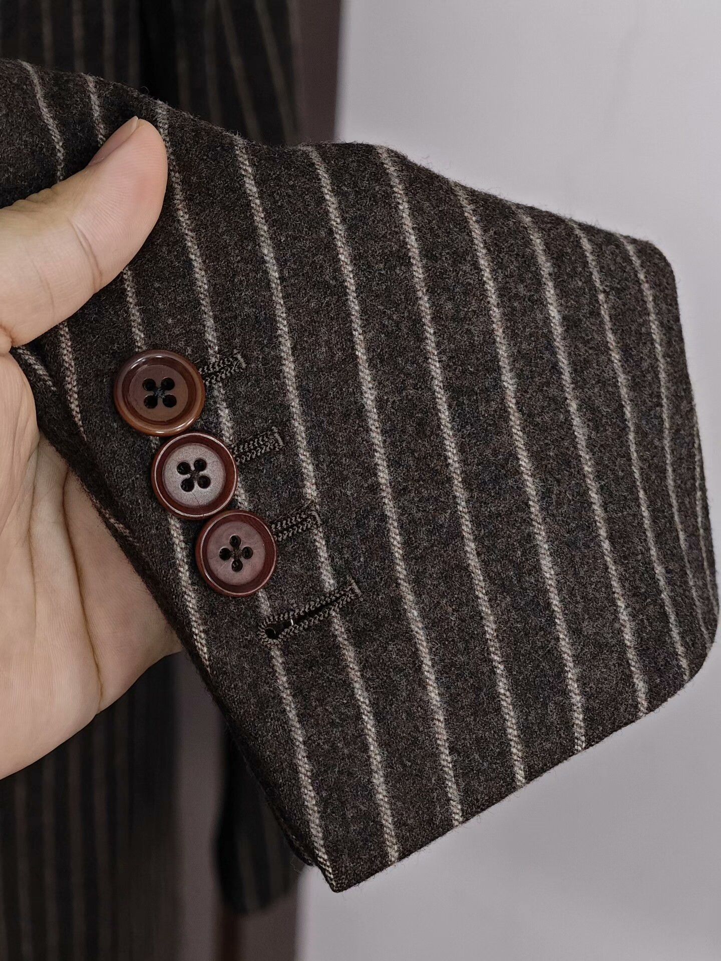 Isaia Isaia Wool Blazer with Stripes Size US S / EU 44-46 / 1 - 4 Thumbnail