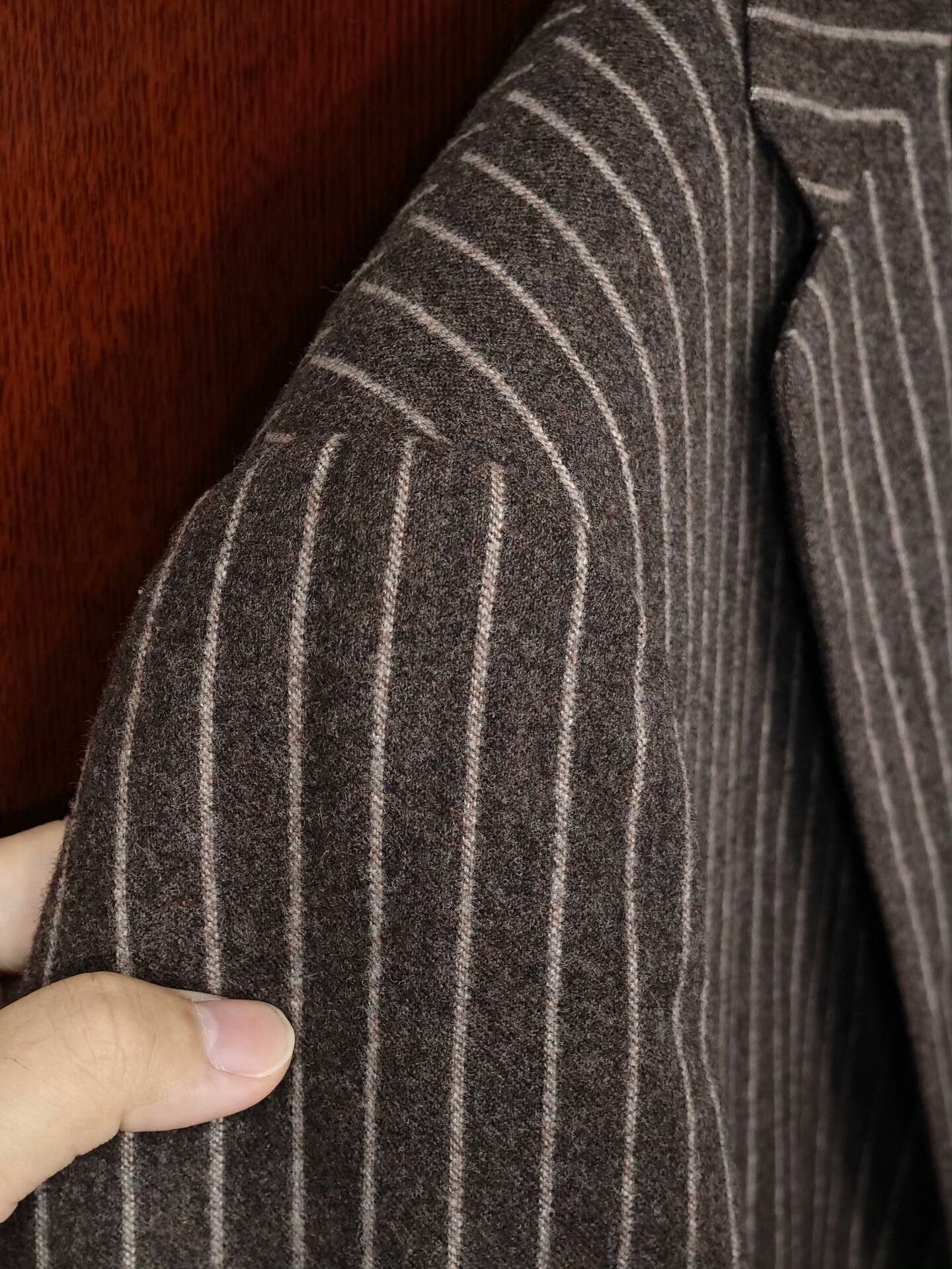 Isaia Isaia Wool Blazer with Stripes Size US S / EU 44-46 / 1 - 3 Thumbnail