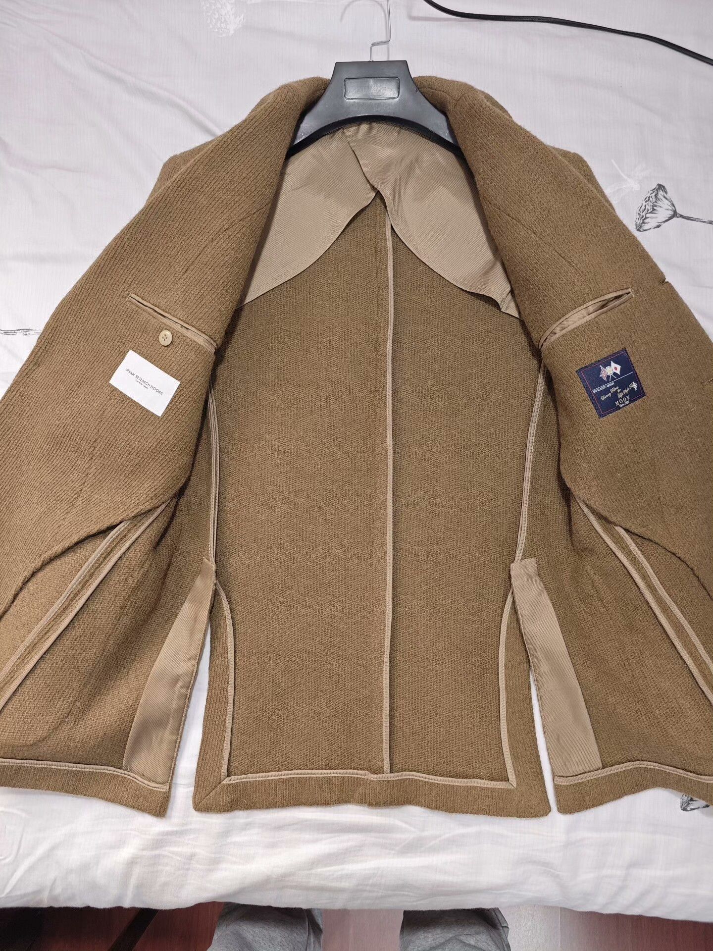 URBAN RESEARCH DOORS Moon Tweed Blazer Jacket Size US M / EU 48-50 / 2 - 6 Thumbnail