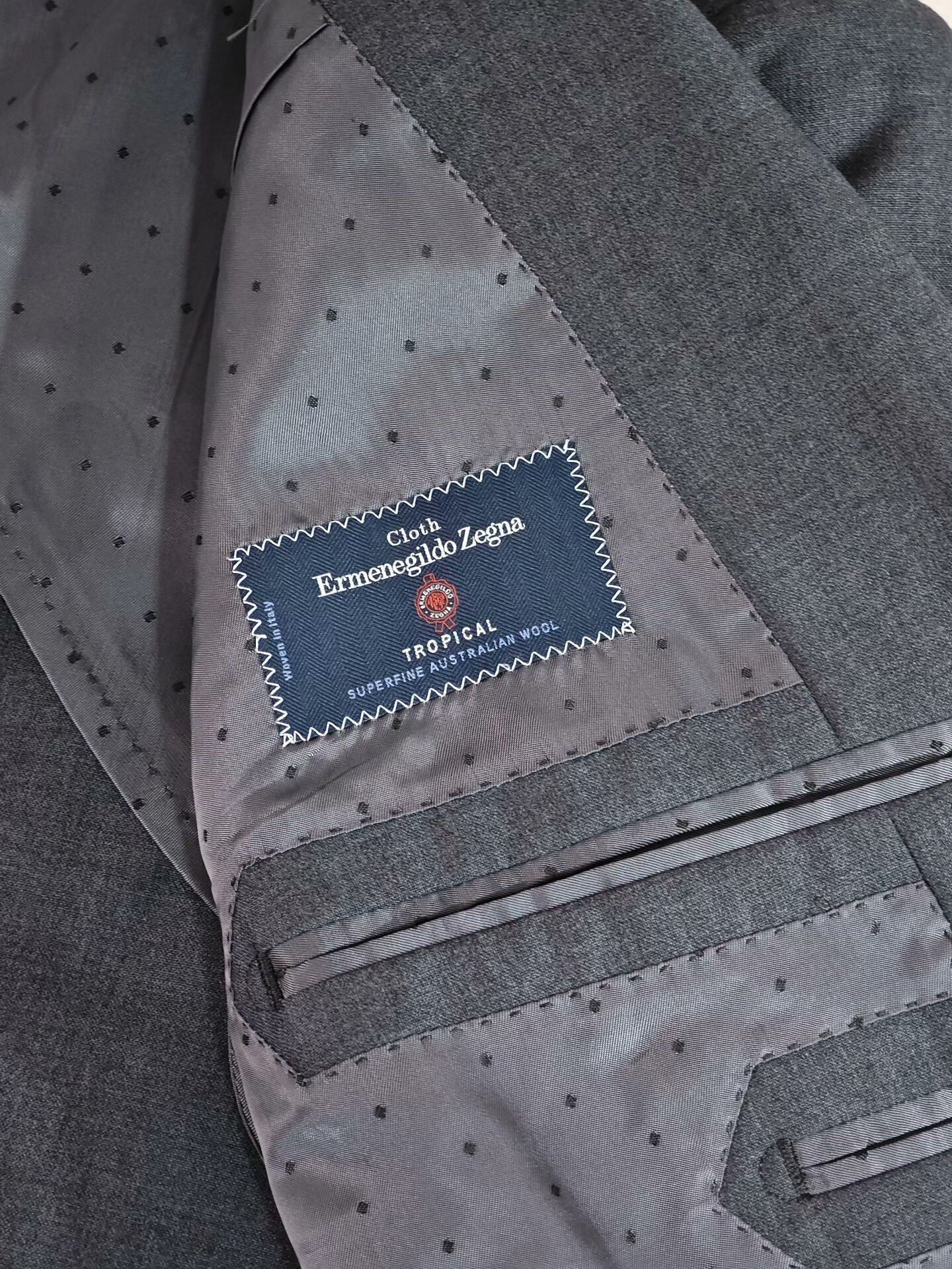Ermenegildo Zegna Italian Zegna Wool Summer Suit Size US M / EU 48-50 / 2 - 5 Thumbnail