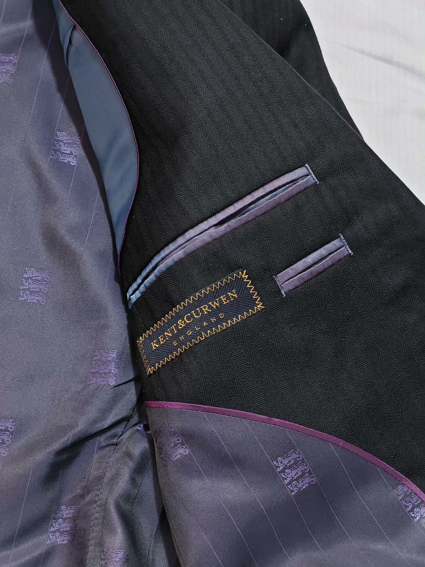 Kent & Curwen Kent Curwen Wool-Silk-Linen Suit Jacket Size US S / EU 44-46 / 1 - 6 Thumbnail