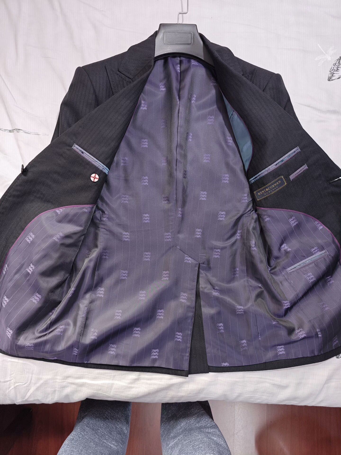 Kent & Curwen Kent Curwen Wool-Silk-Linen Suit Jacket Size US S / EU 44-46 / 1 - 5 Thumbnail